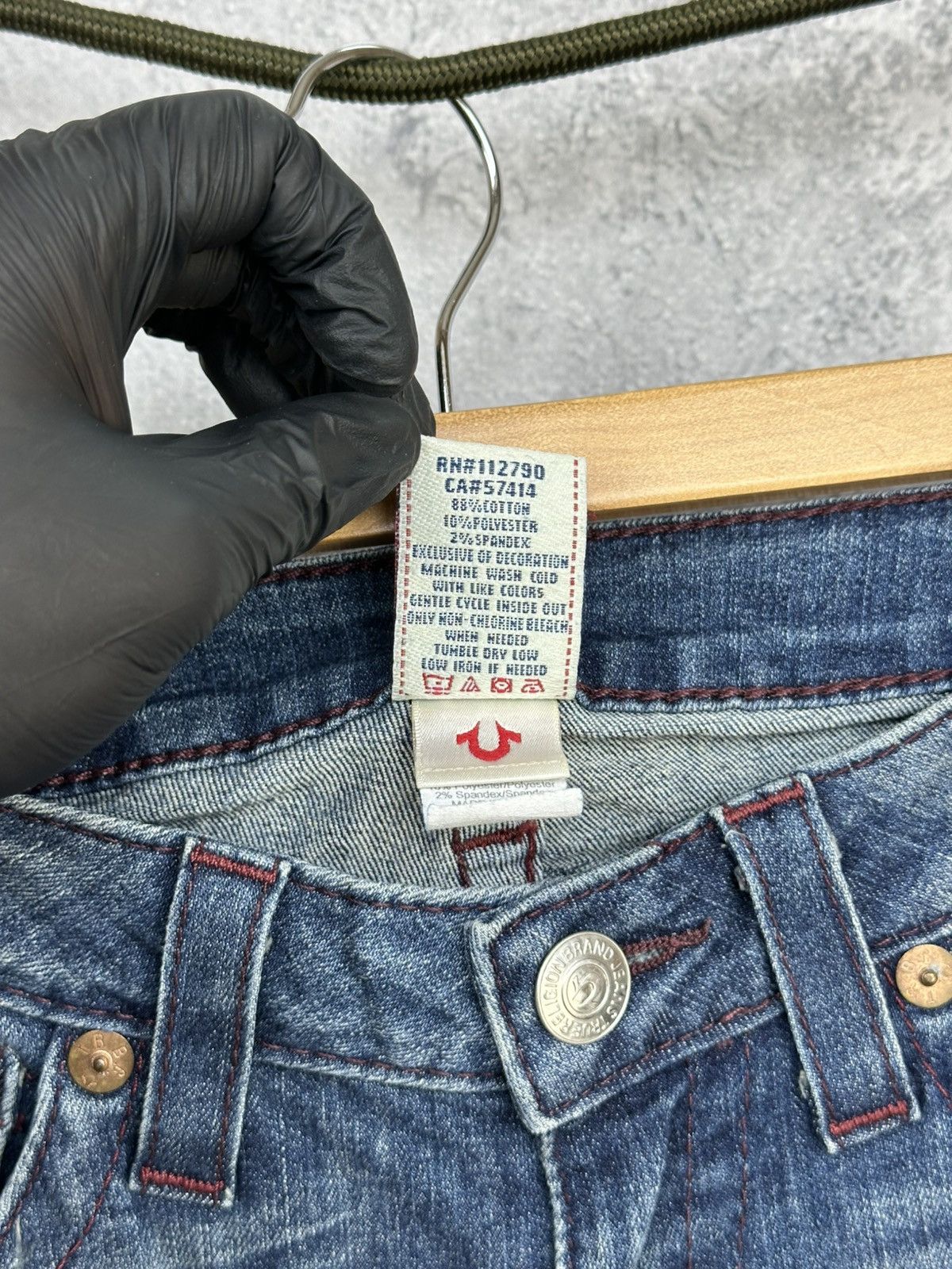 True Religion True Religion Skinny Jeans Wash Stretch Denim Flap Pocket Size 28" / US 6 / IT 42 - 14 Thumbnail