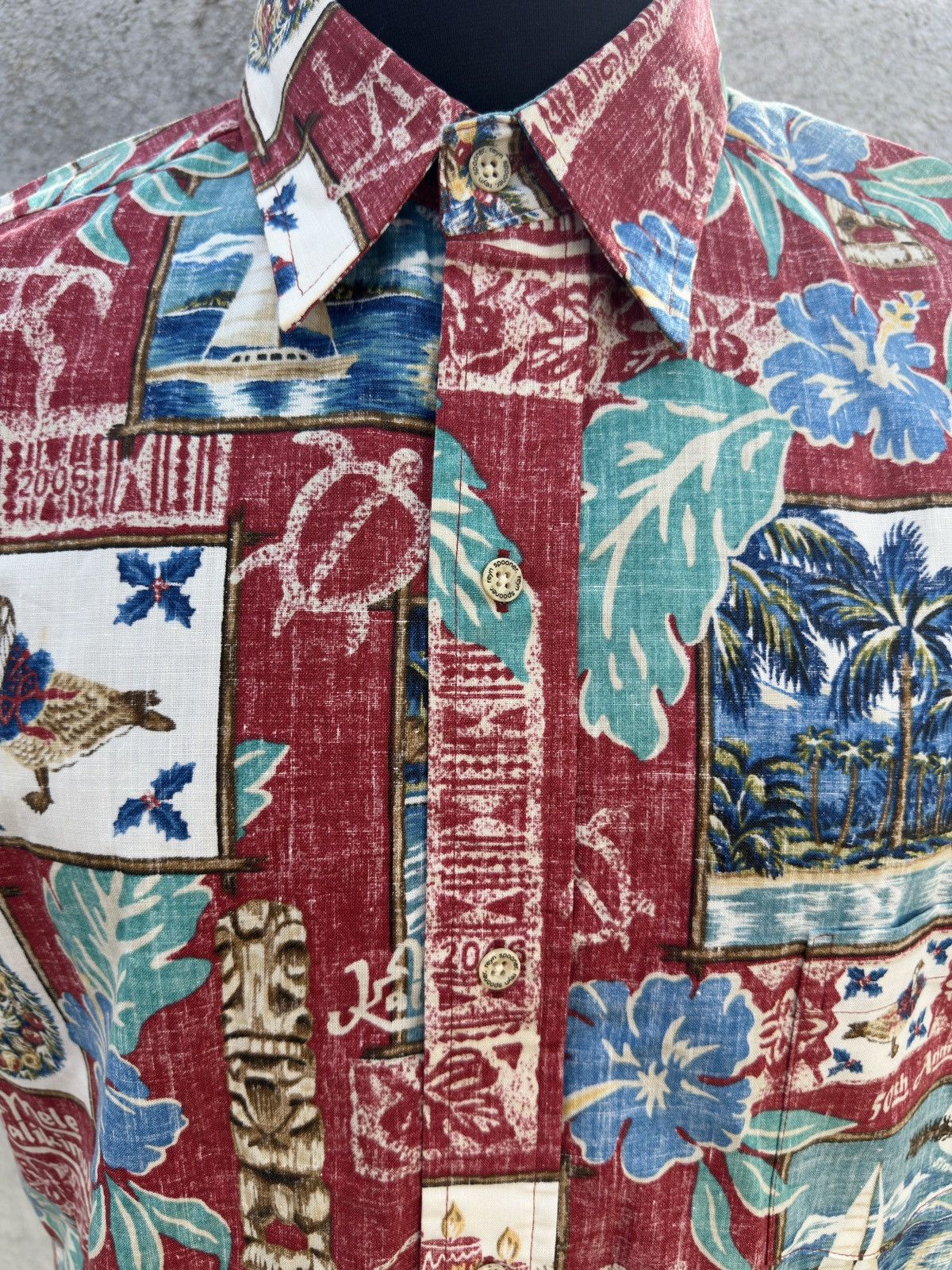 Reyn Spooner Reyn Spooner Vintage Mele Kalikimaka Christmas Men's M Red Size US M / EU 48-50 / 2 - 3 Thumbnail