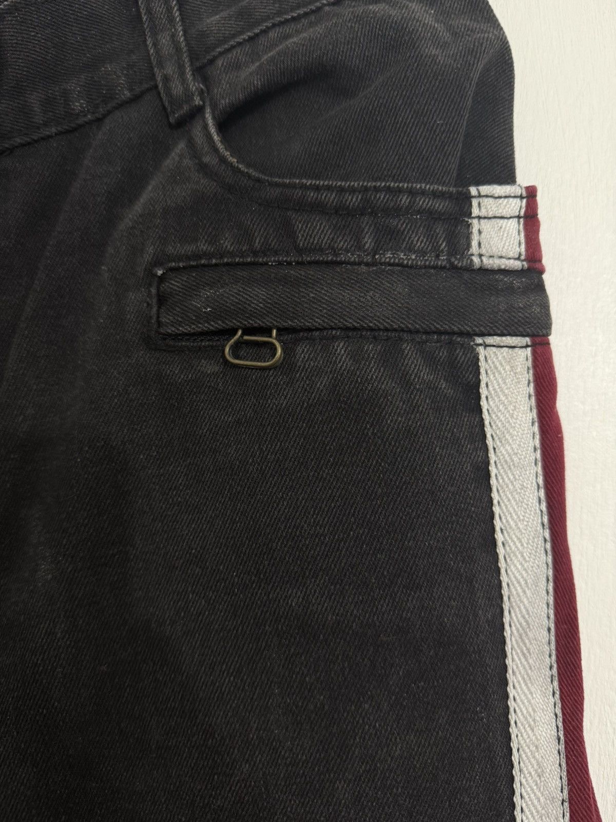 Balmain F/W10 Decarnin Striped Bikers *Grail* Size US 32 / EU 48 - 4 Thumbnail