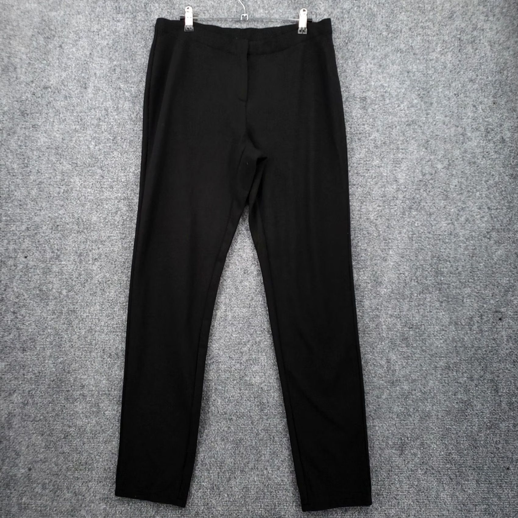 J. Jill J. Jill Dress Pants Womens 10 Black Mid-Rise Slim Straight Stretch Officewear Dress Pants Womens 10 Black Slim Straight Officewear Size 32" / US 10 / IT 46 - 2 Thumbnail