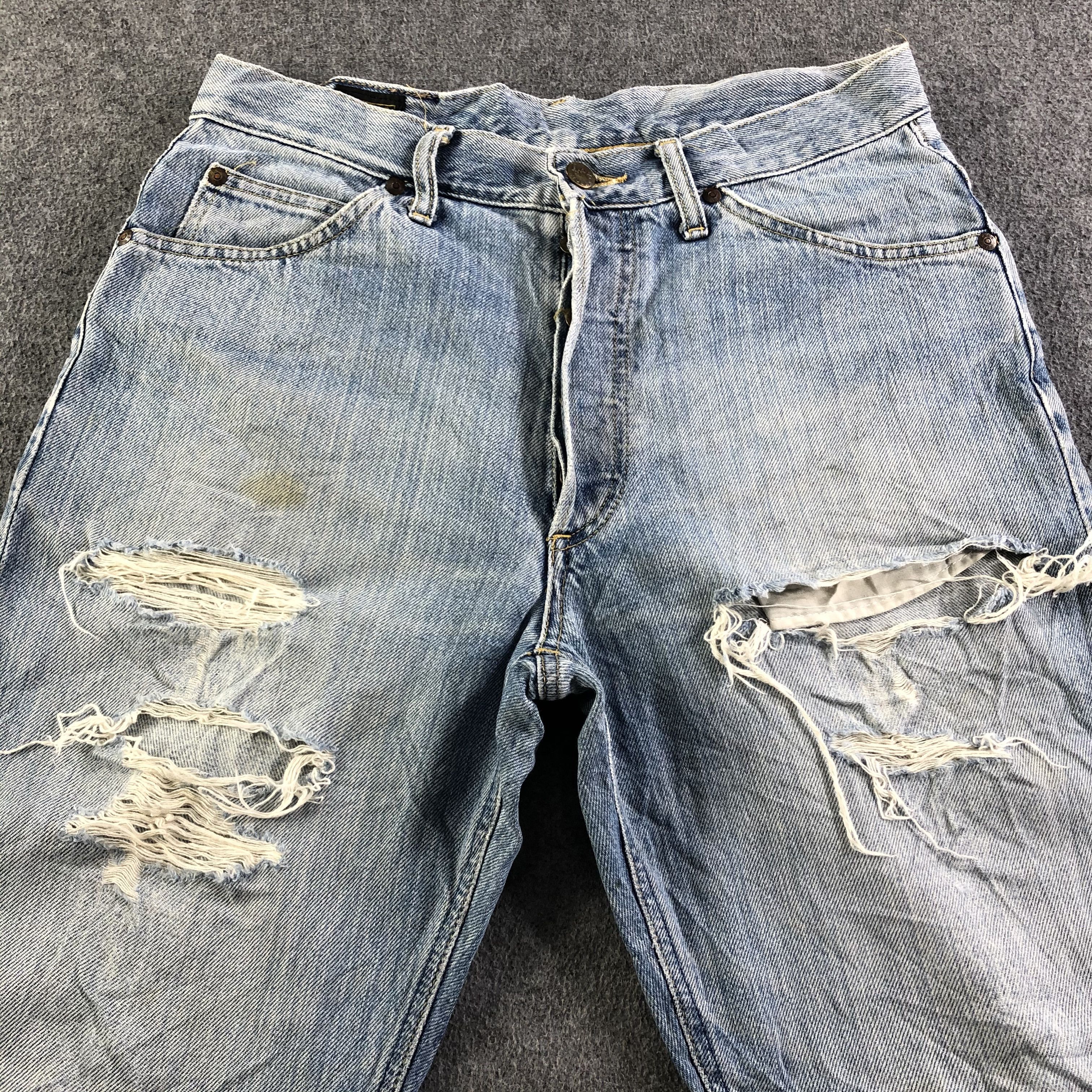 Lee Vintage Blue Wash Lee Jeans-J3678 Size US 32 / EU 48 - 3 Thumbnail