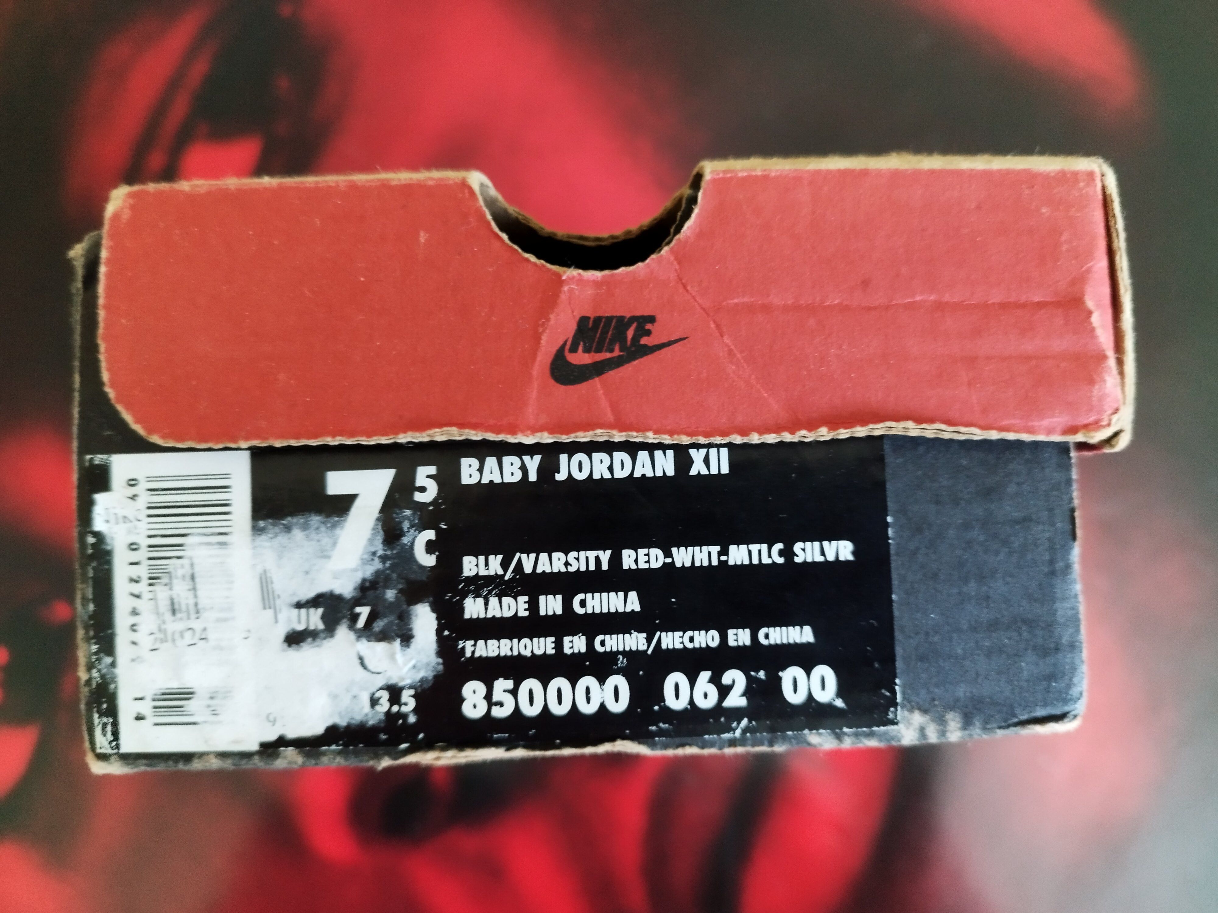 Jordan Brand Vintage NIKE OG 1997 Baby Jordan AIR XII 12 Playoff 7,5 Size US 5 / EU 37 - 19 Thumbnail