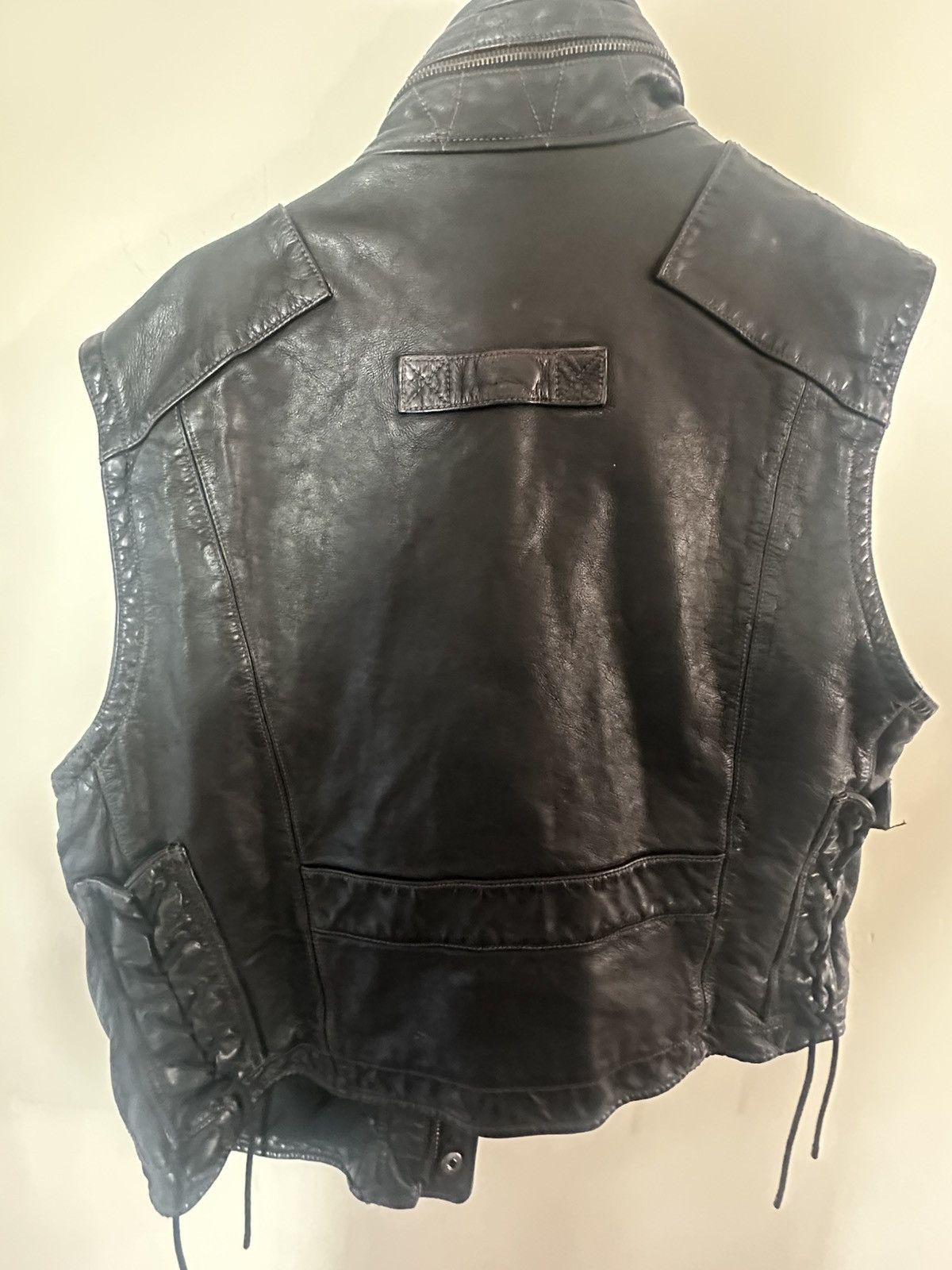 Polo Ralph Lauren Very Rare Polo Ralph Lauren Leather Motorcycle Vest Size US XL / EU 56 / 4 - 3 Thumbnail