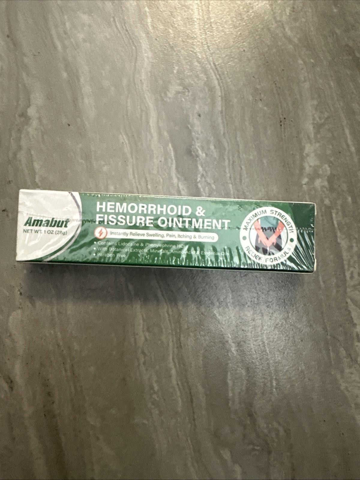 Other Amabut 1 oz Hemorrhoid & Fissure Ointment Maximum Strength Size ONE SIZE - 1 Thumbnail