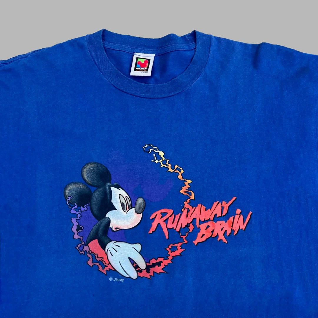 Disney × Movie × Vintage Runaway Brain 1995 90s Vintage Mickey Disney Movie  T-Shirt | Grailed