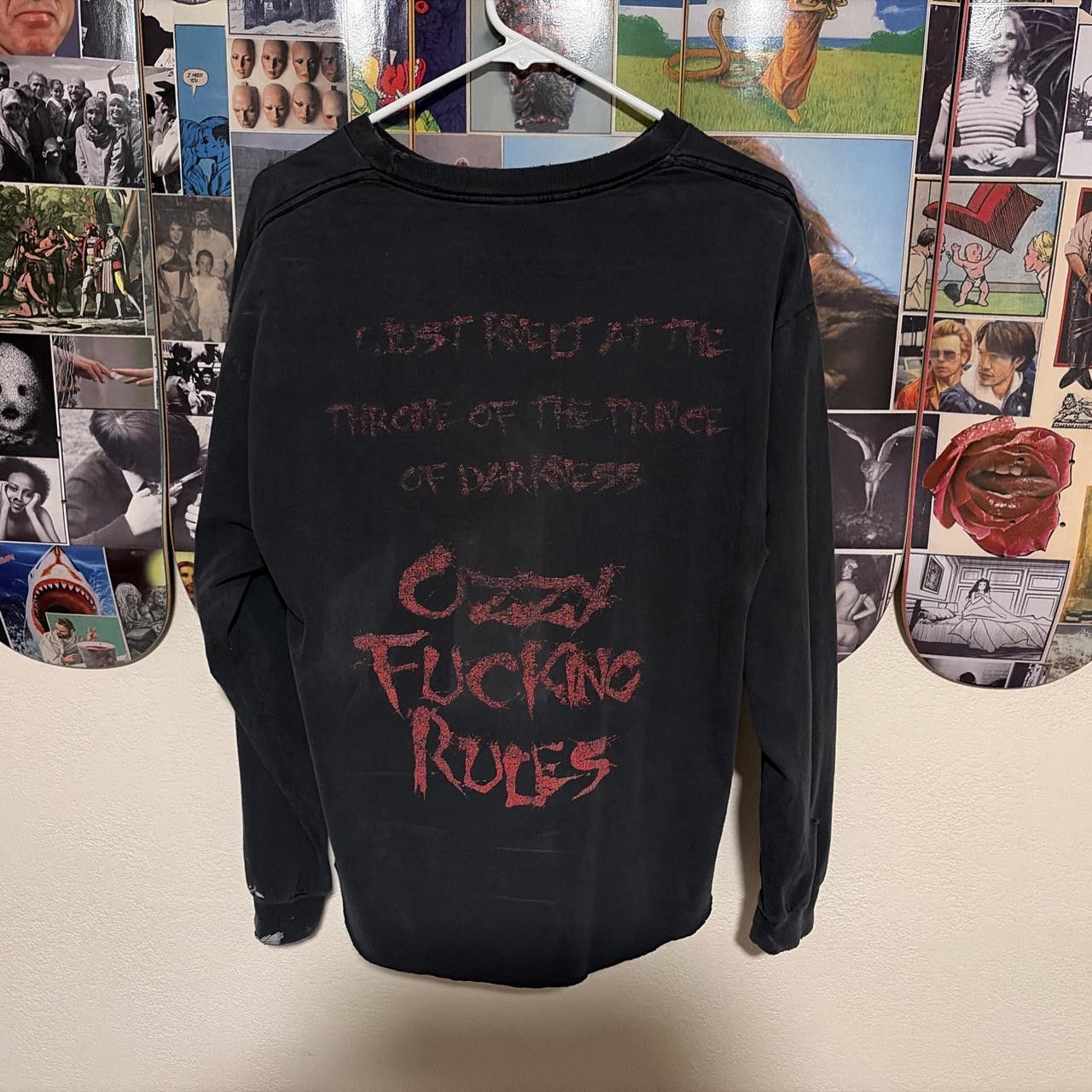 Ozzy Osbourne 90s-00s Vintage Ozzy Osbourne Prince of Darkness Longsleeve Size US L / EU 52-54 / 3 - 2 Thumbnail
