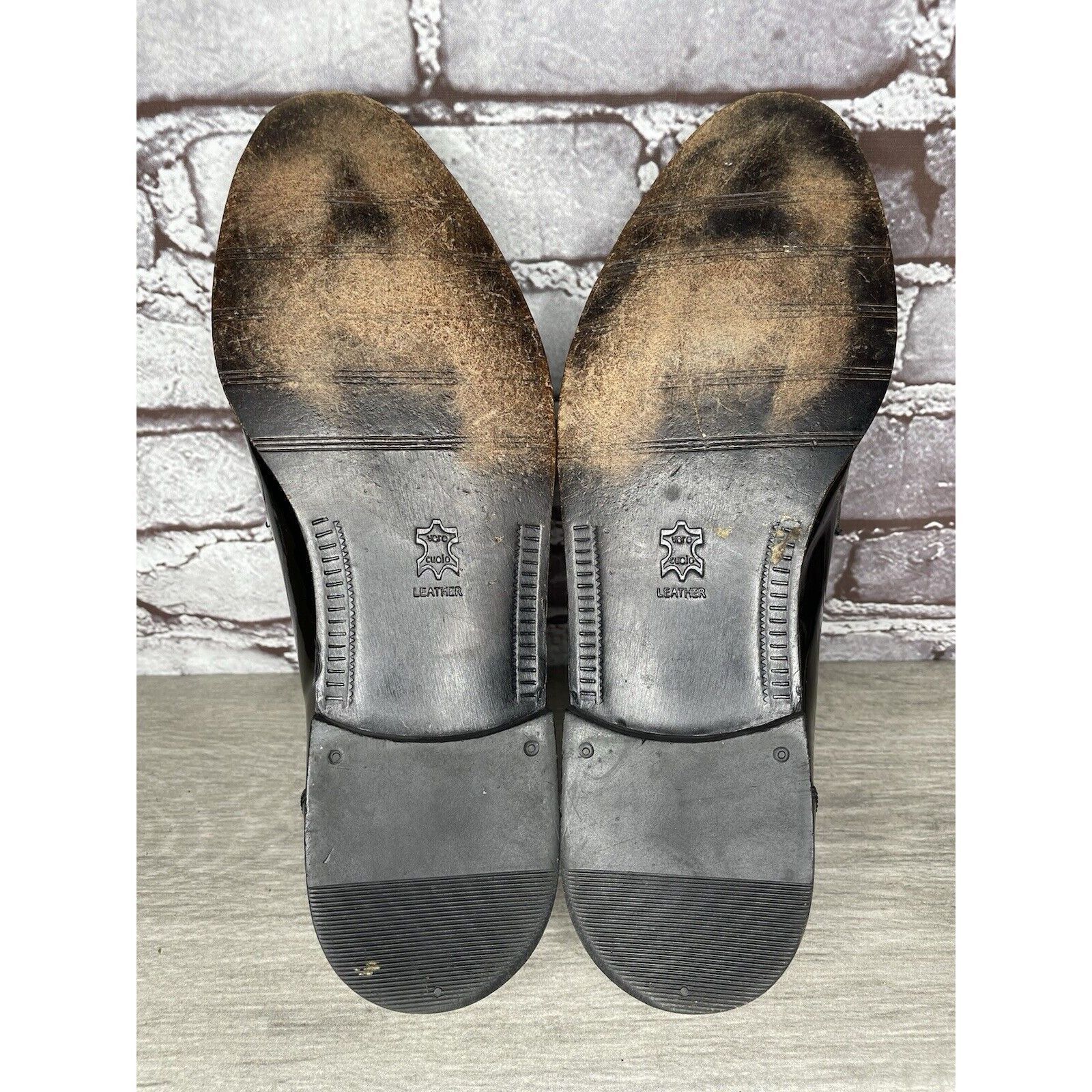 Adolfo Dominguez ADOLFO Black Patent Leather Tuxedo Dress Loafers Shoes Men’s Size US 8.5 / EU 41-42 - 10 Thumbnail