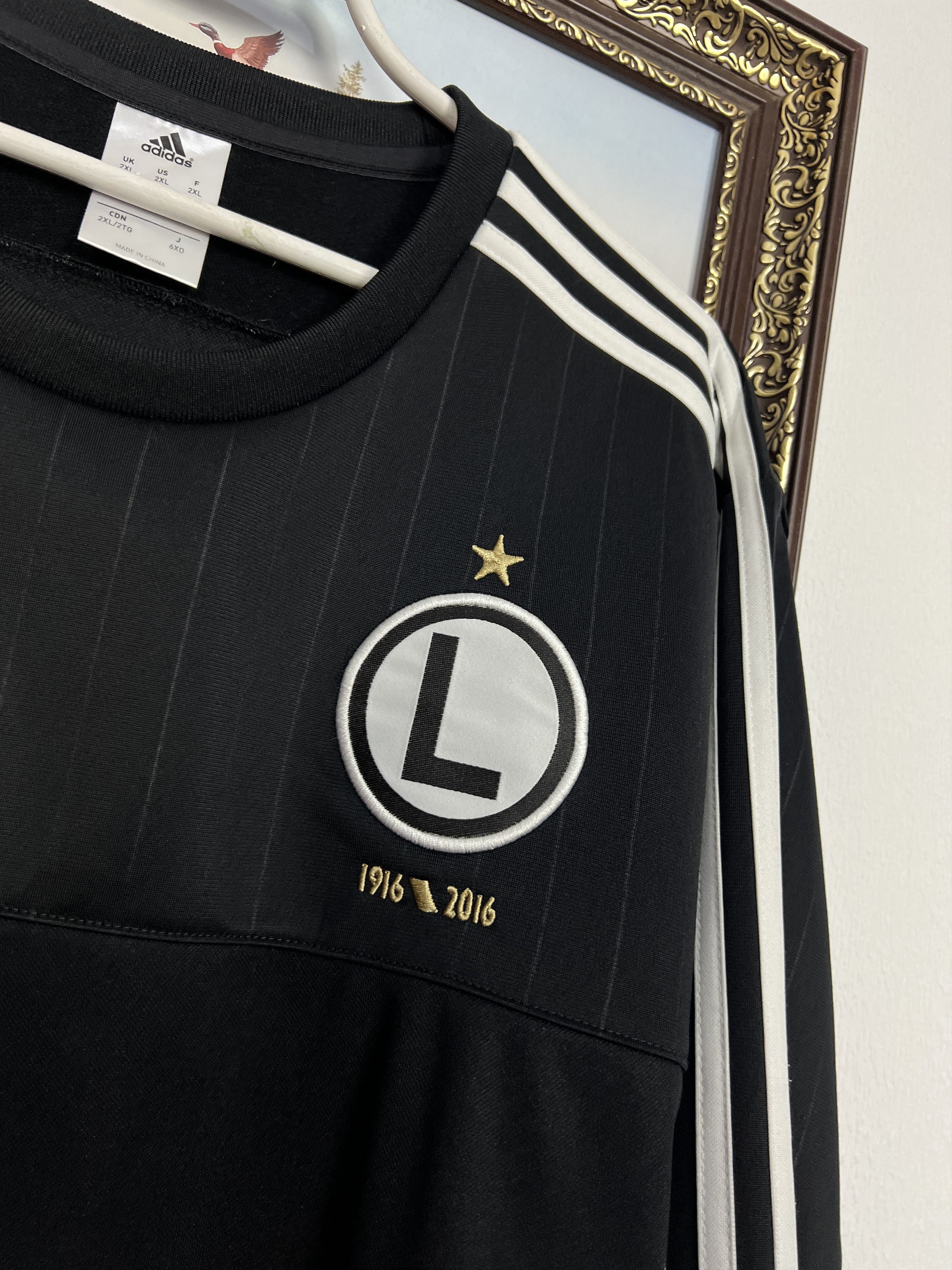 Adidas Legia Warsaw Football Sweatshirt Soccer Track Top Crewneck Size US XXL / EU 58 / 5 - 4 Thumbnail
