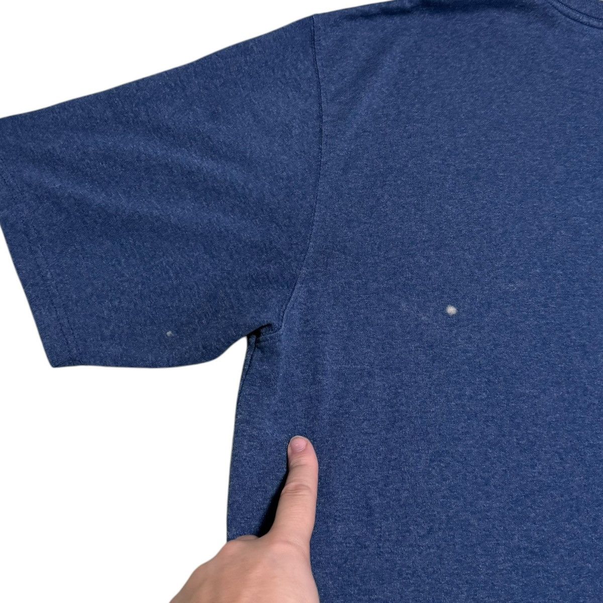 Carhartt Carhartt Original Fit Navy Blue Distressed Pocket Shirt XL Size US XL / EU 56 / 4 - 5 Thumbnail