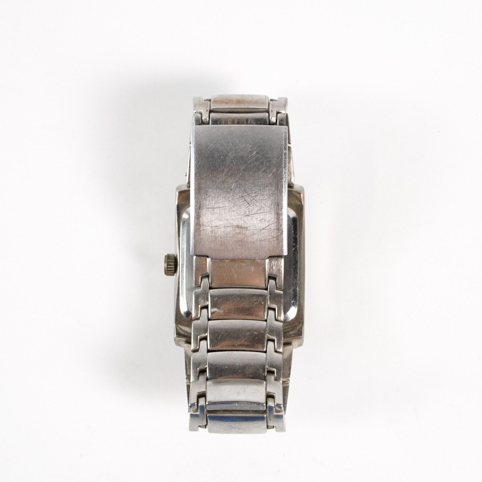 Other Vintage Diamond Accent Men Quartz Tank Watch Stainless Steel Size ONE SIZE - 2 Thumbnail
