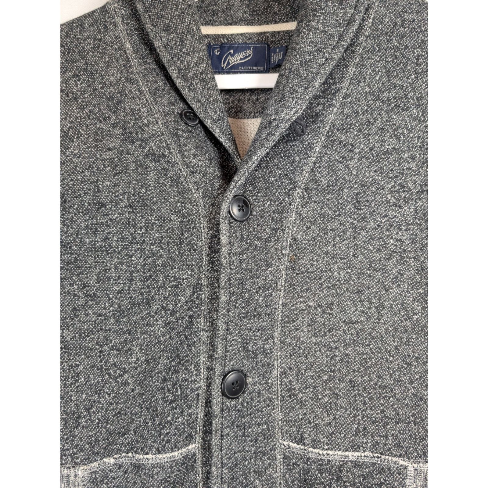 Grayers Grayers Avalon Shawl Cardigan Navy Marl Men’s Size Medium M Size US M / EU 48-50 / 2 - 4 Thumbnail
