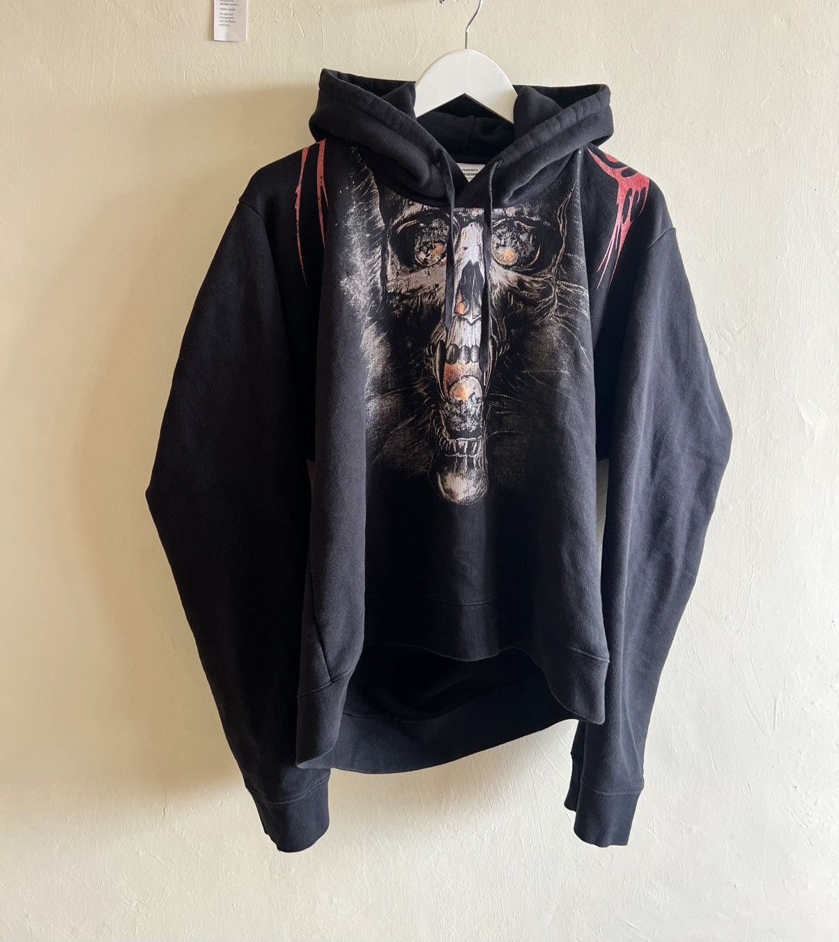 Vetements AW18 Vetements Misplaced Skull Hoodie Black | Grailed