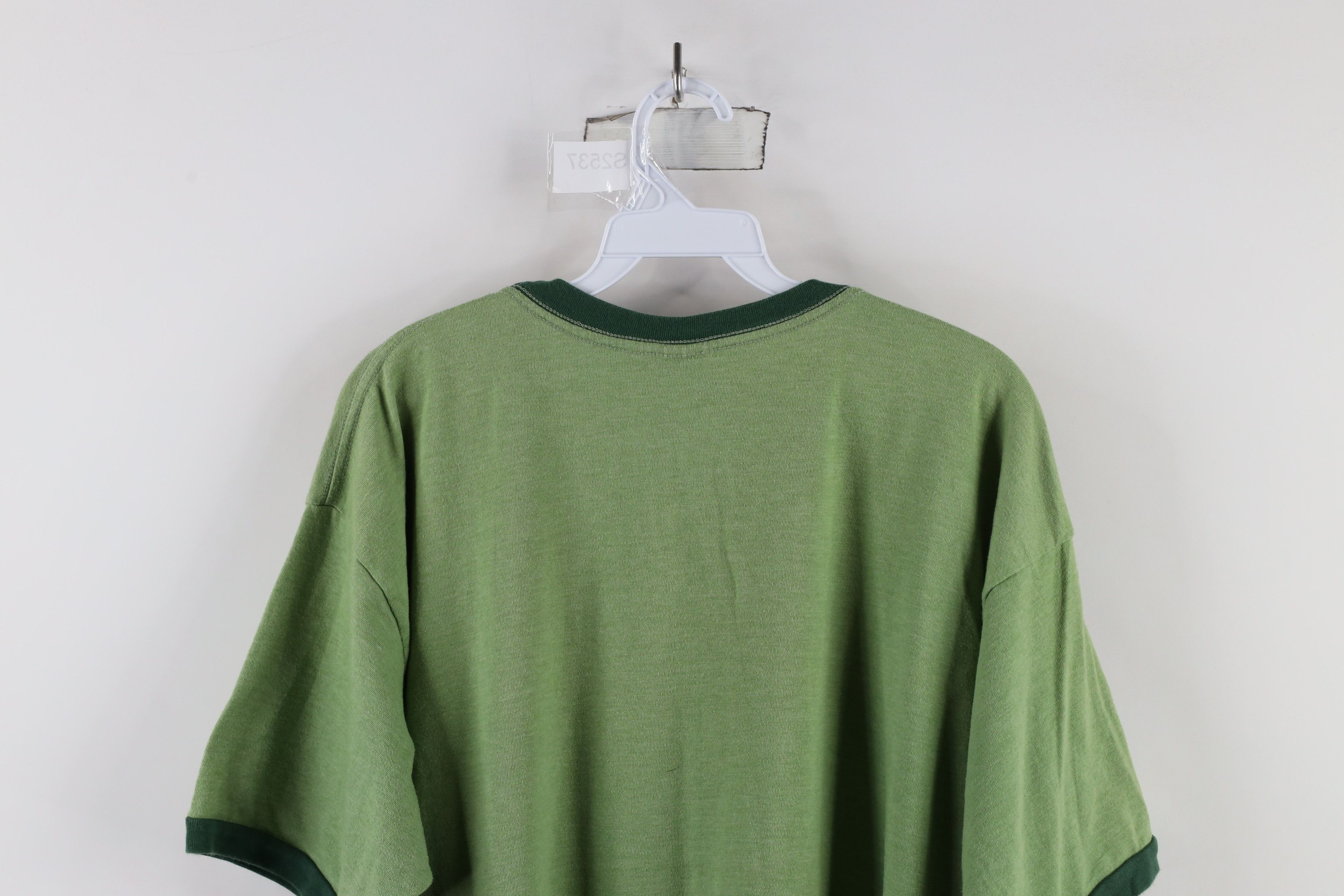 Vintage Vintage Y2K Owl Give A Hoot Don't Pollute Ringer T-Shirt USA Size US XL / EU 56 / 4 - 9 Thumbnail