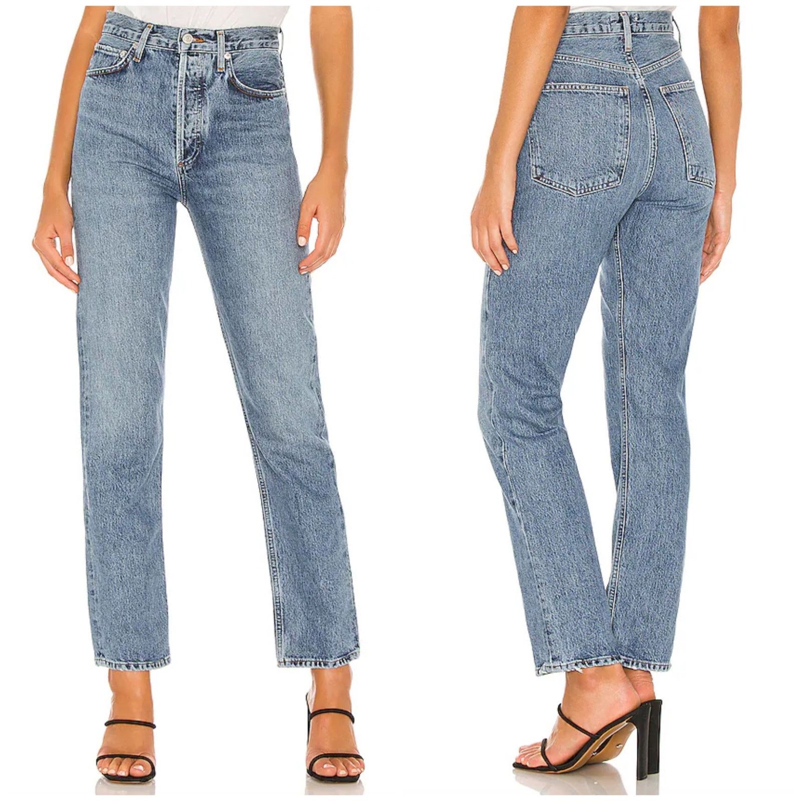 Agolde AGOLDE 90s Pinch Waist Jean Navigate Wash Size 24" / US 00 / IT 34 - 1 Thumbnail