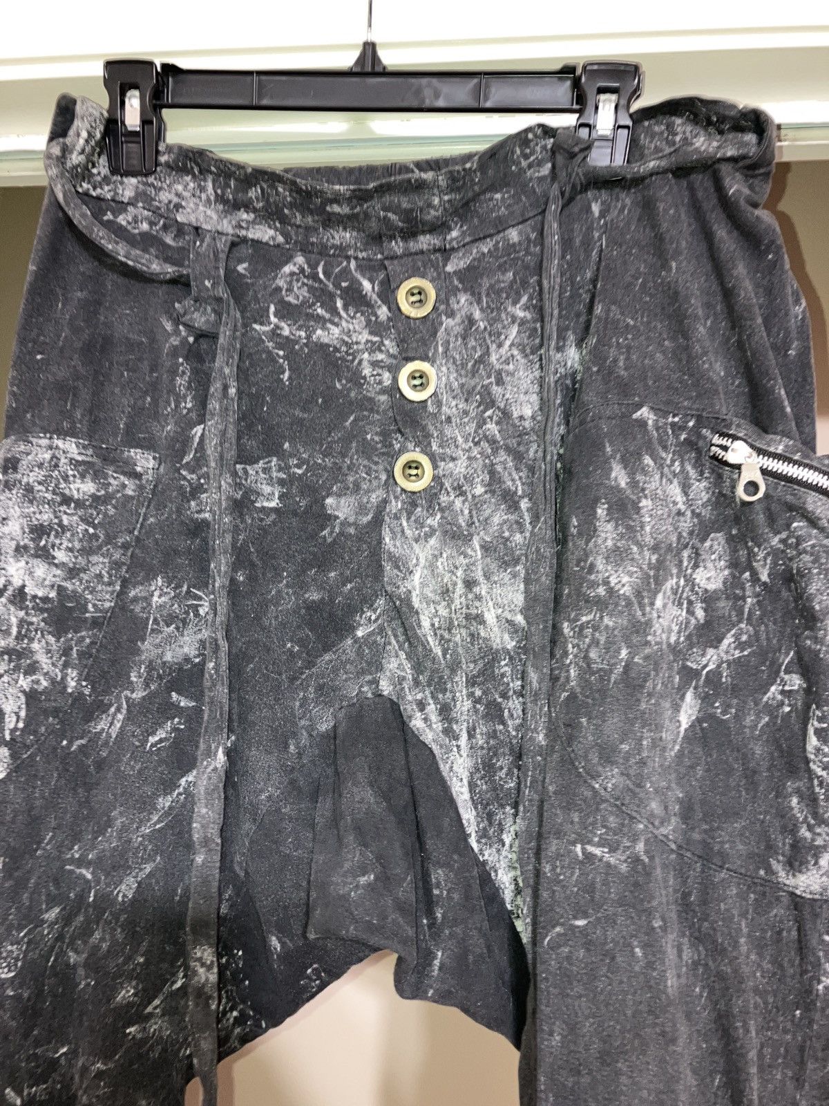 Vintage MARBLED HAREM PANTS MADE IN THAILAND Size US 34 / EU 50 - 2 Thumbnail