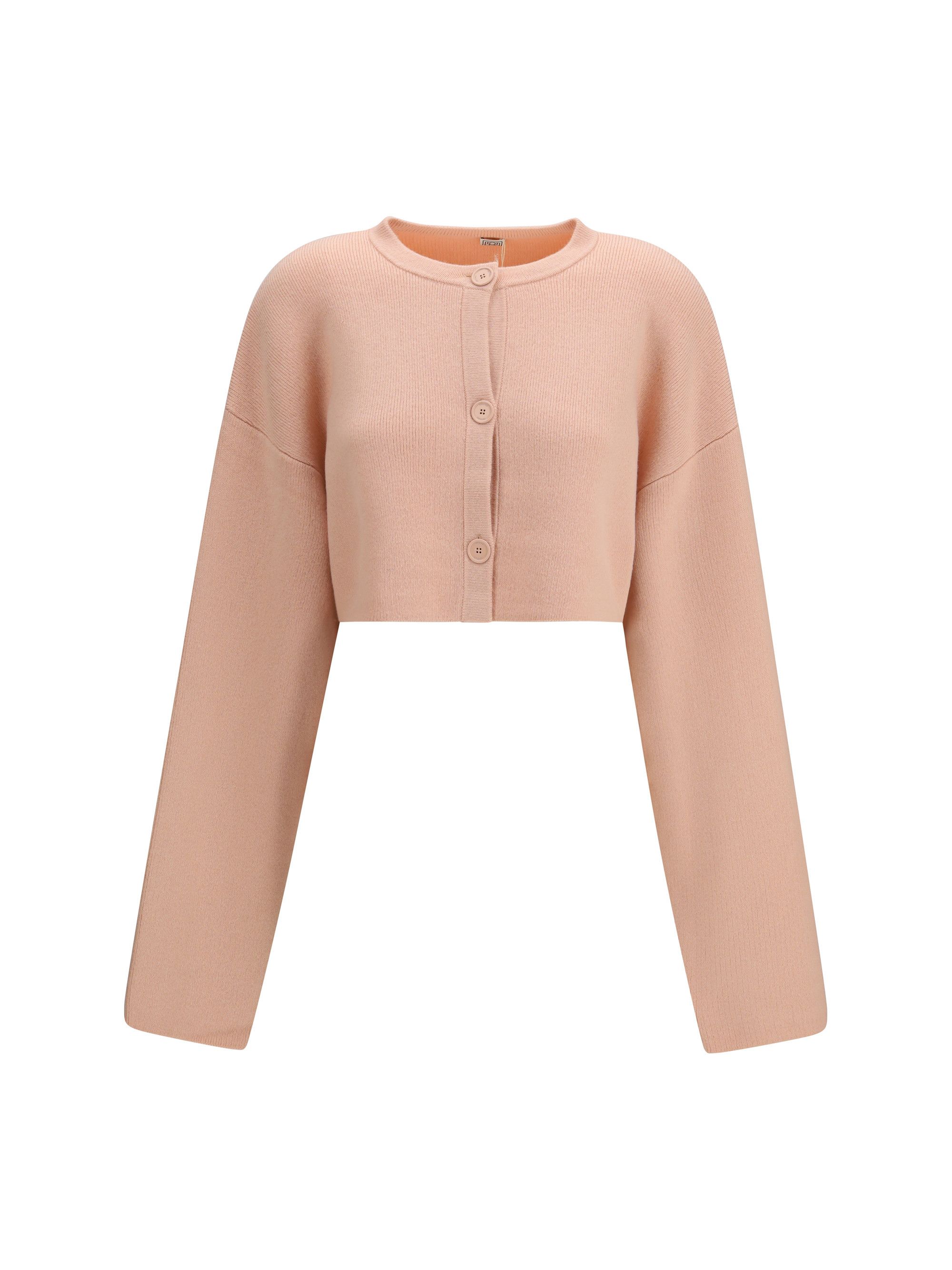 Toteme Cropped crewneck Cardigan with button fastening Size S / US 4 / IT 40 - 1 Thumbnail
