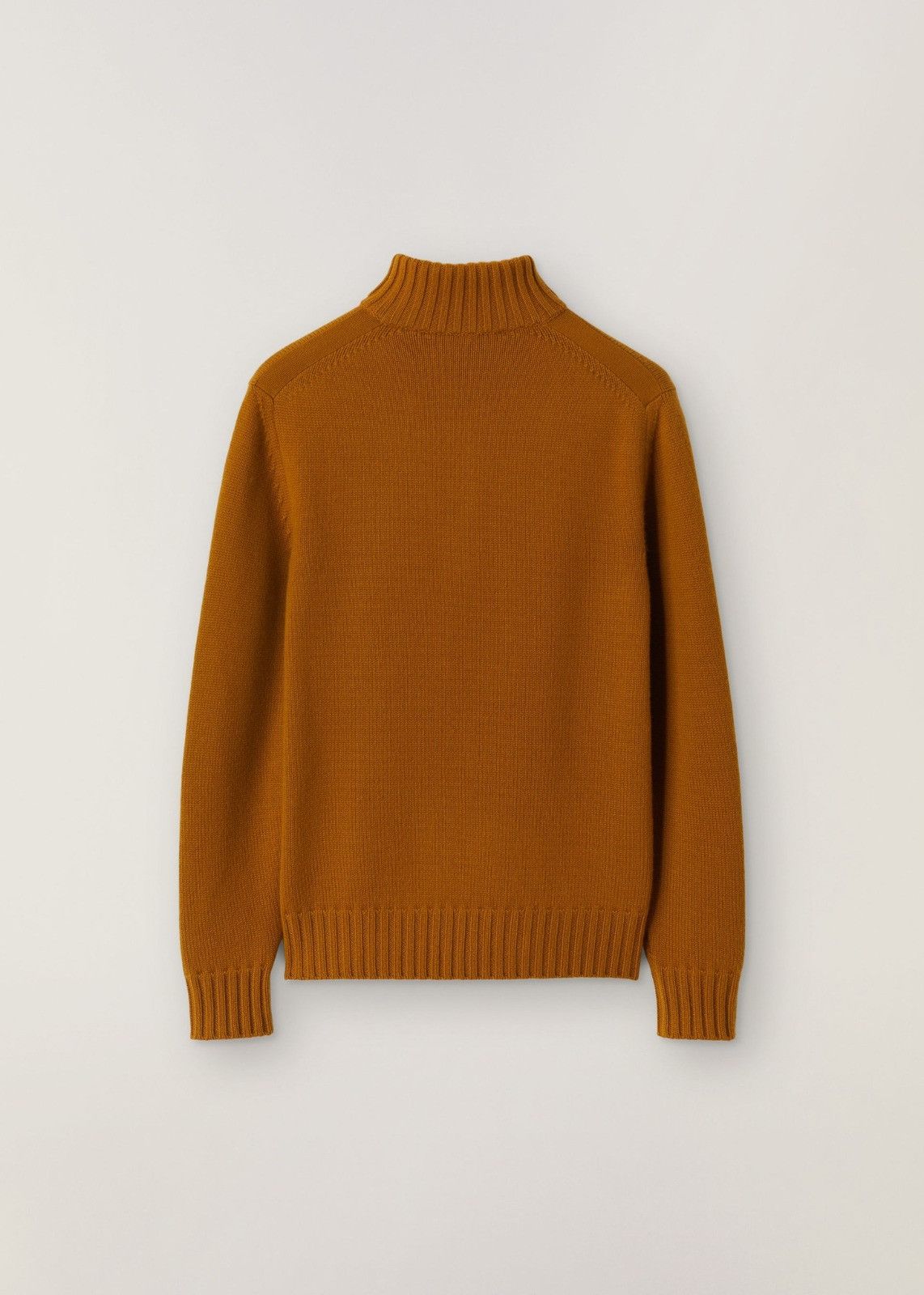 Loro Piana o1srvl11e1224 Cashmere Half Zip Sweater in Mustard Yellow Size US L / EU 52-54 / 3 - 2 Thumbnail