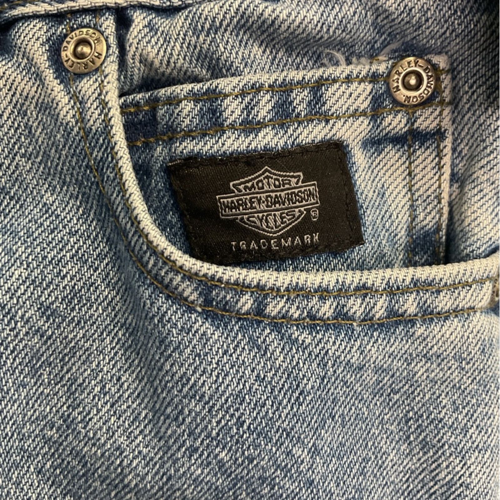 Harley Davidson Harley Davidson Denim Shorts Size 32" / US 10 / IT 46 - 3 Thumbnail