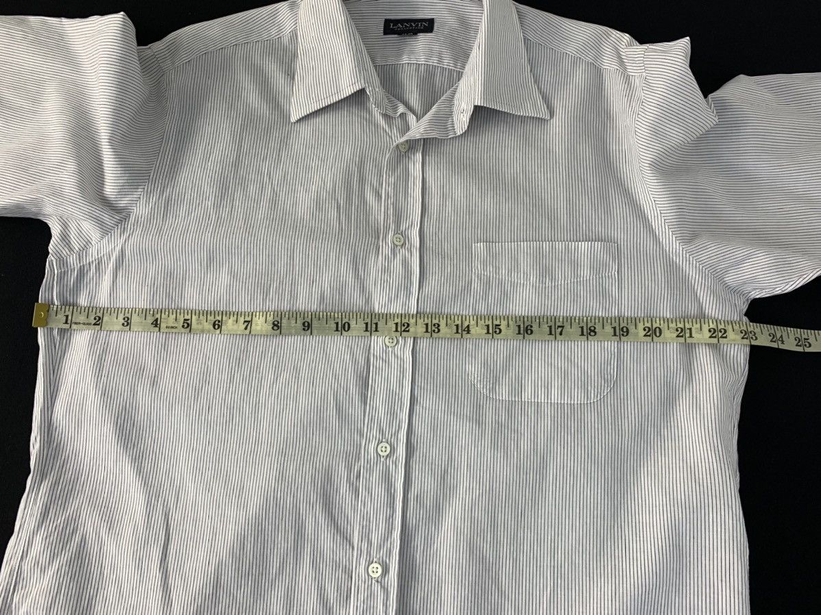 Lanvin Hype Lanvin Collection Striped Simple Button Up Office Wear Size US XL / EU 56 / 4 - 9 Thumbnail