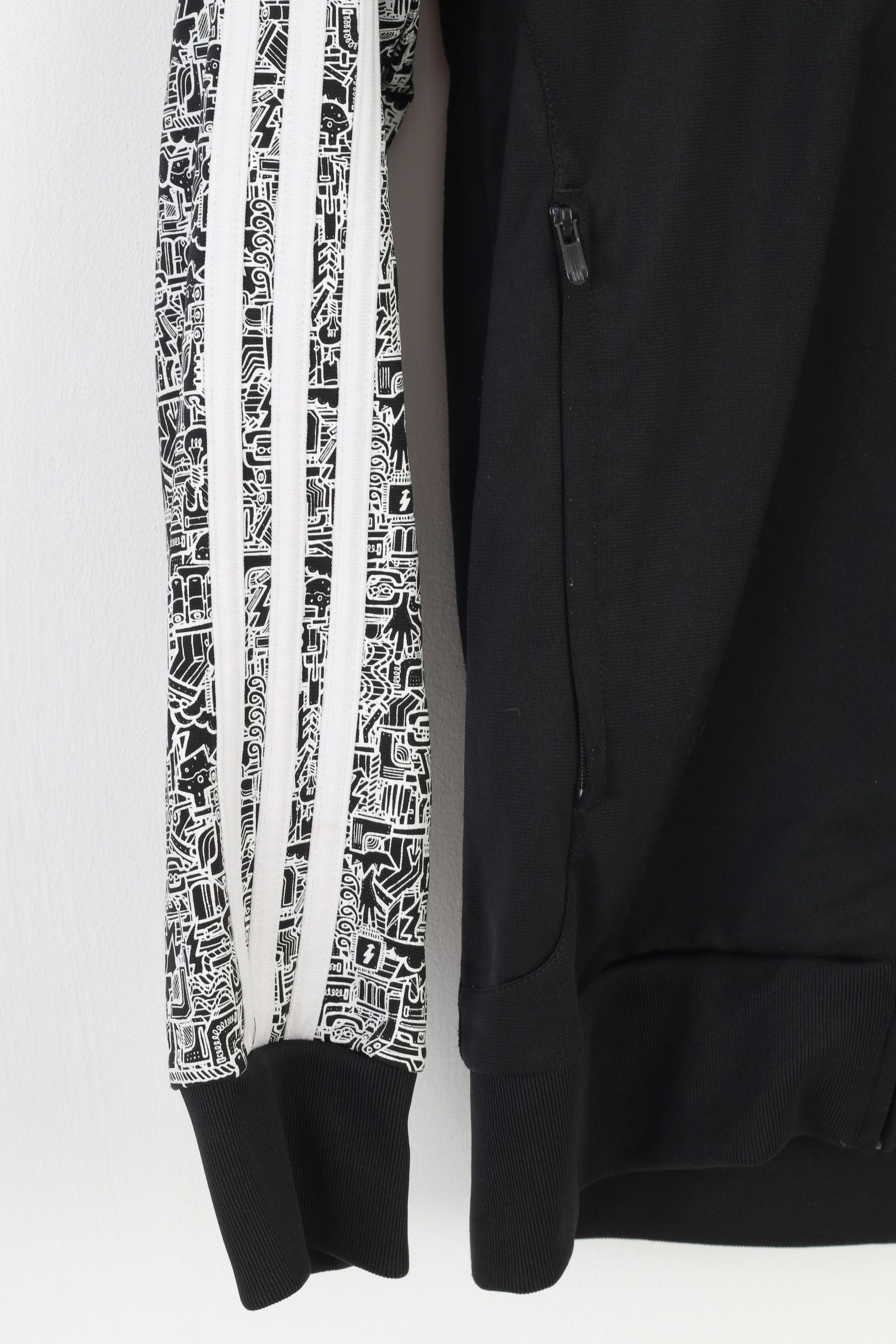 Adidas Adidas Men S Sweatshirt Full Zipper Black Collar 10716 Size US S / EU 44-46 / 1 - 3 Thumbnail