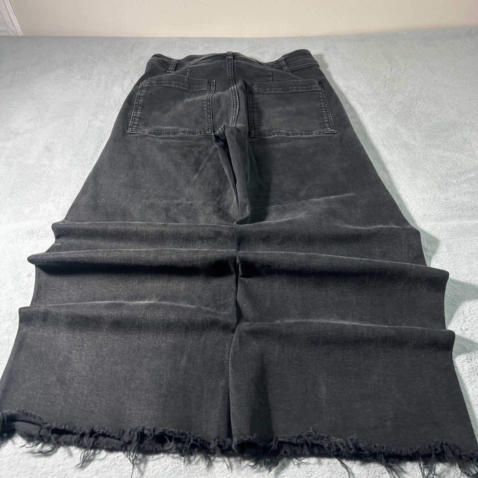 Zara Beyond Baggy Jeans Women 28x25 Hamilton Raw Hem Baggie Loose Size 28" / US 6 / IT 42 - 1 Thumbnail