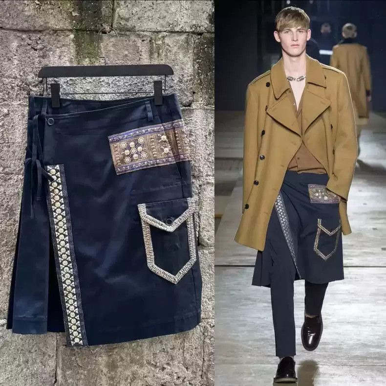 Dries Van Noten Dries Van Noten Dries van noten Heavy industry manual bead Size US 30 / EU 46 - 1 Thumbnail