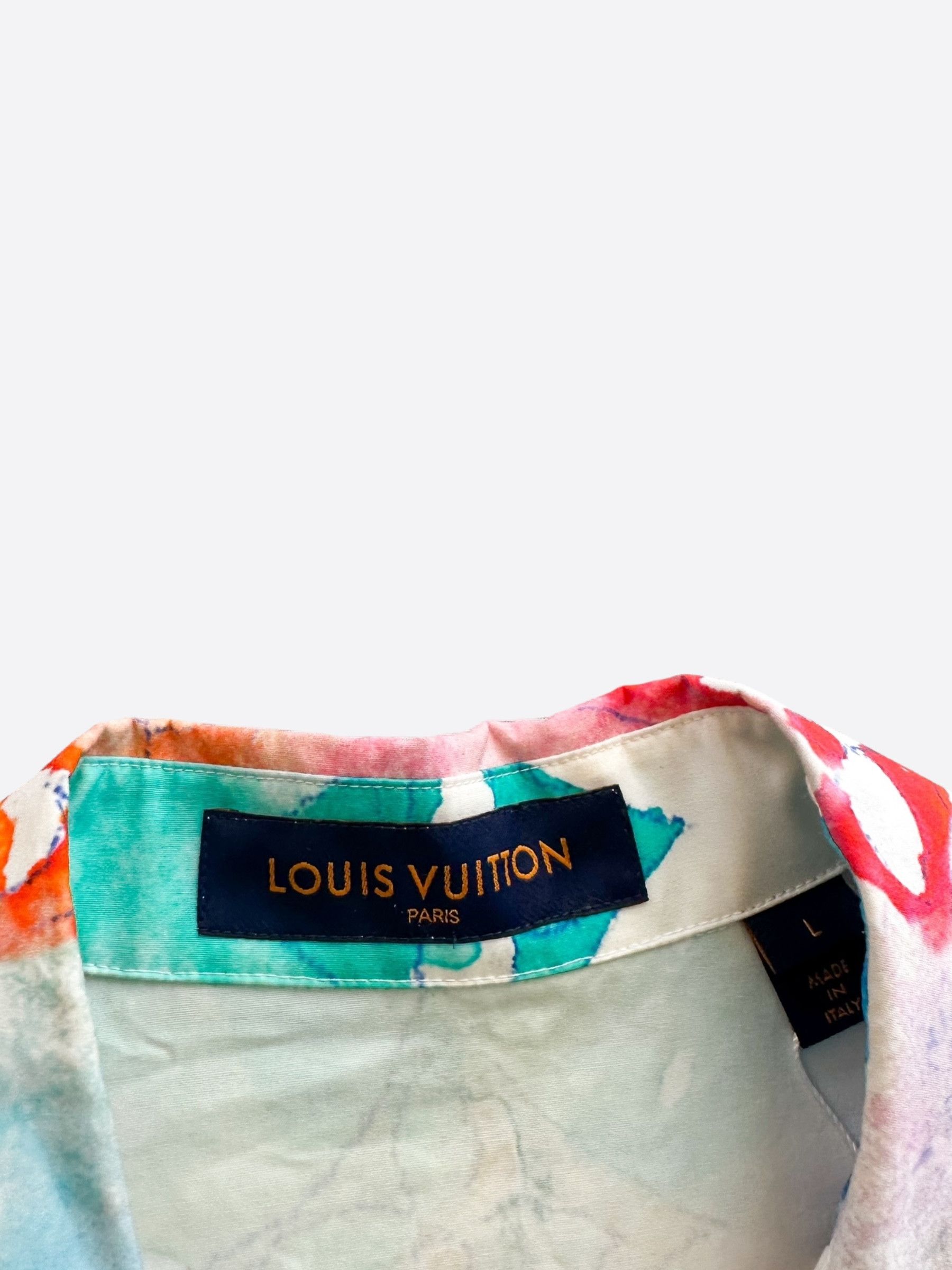 Louis Vuitton Louis Vuitton Watercolor Monogram Button Up Shirt Size US XL / EU 56 / 4 - 3 Thumbnail
