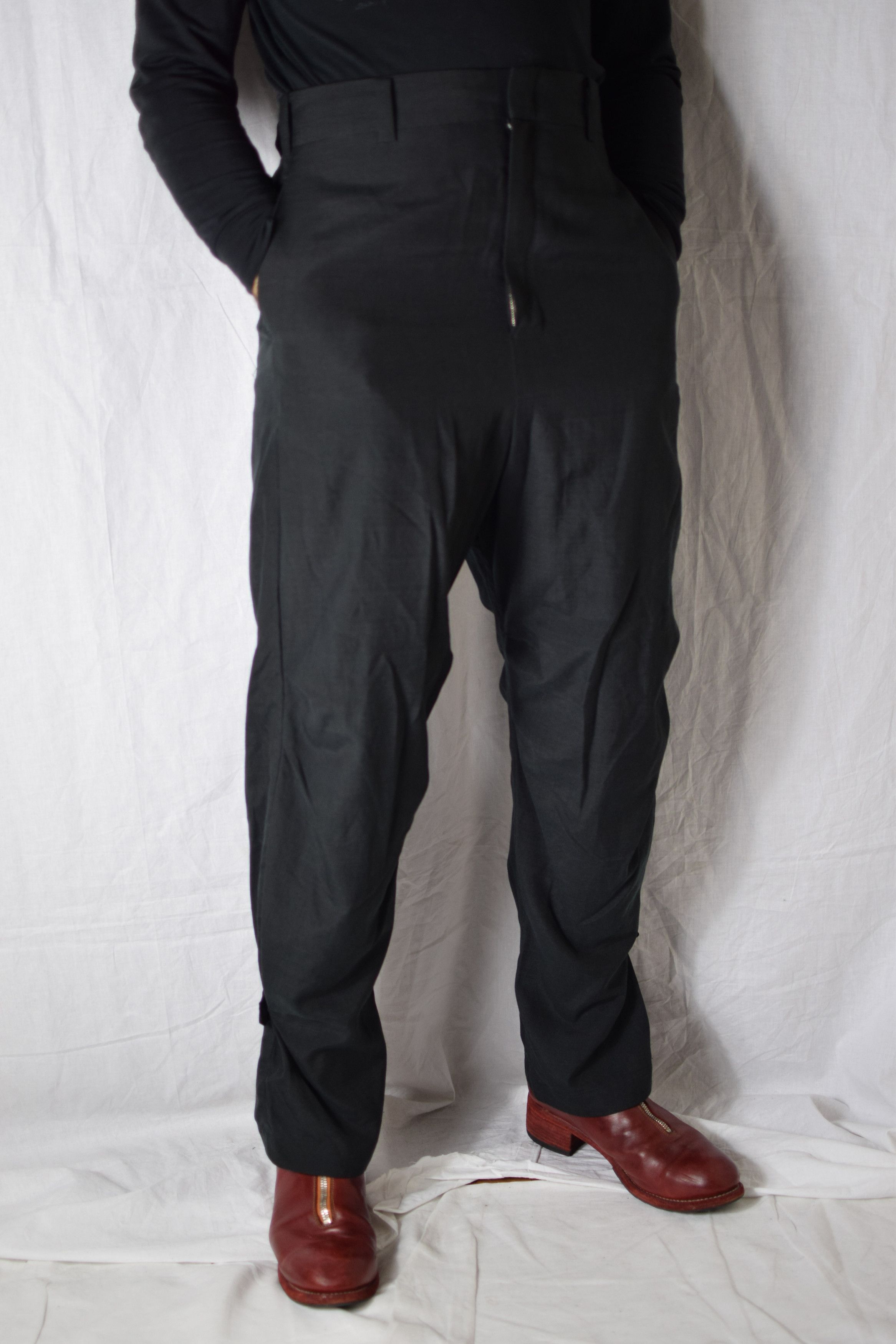 image of Devoa Ss20 Baggy Pants - Ptf-Scb in Black, Men's (Size 30)