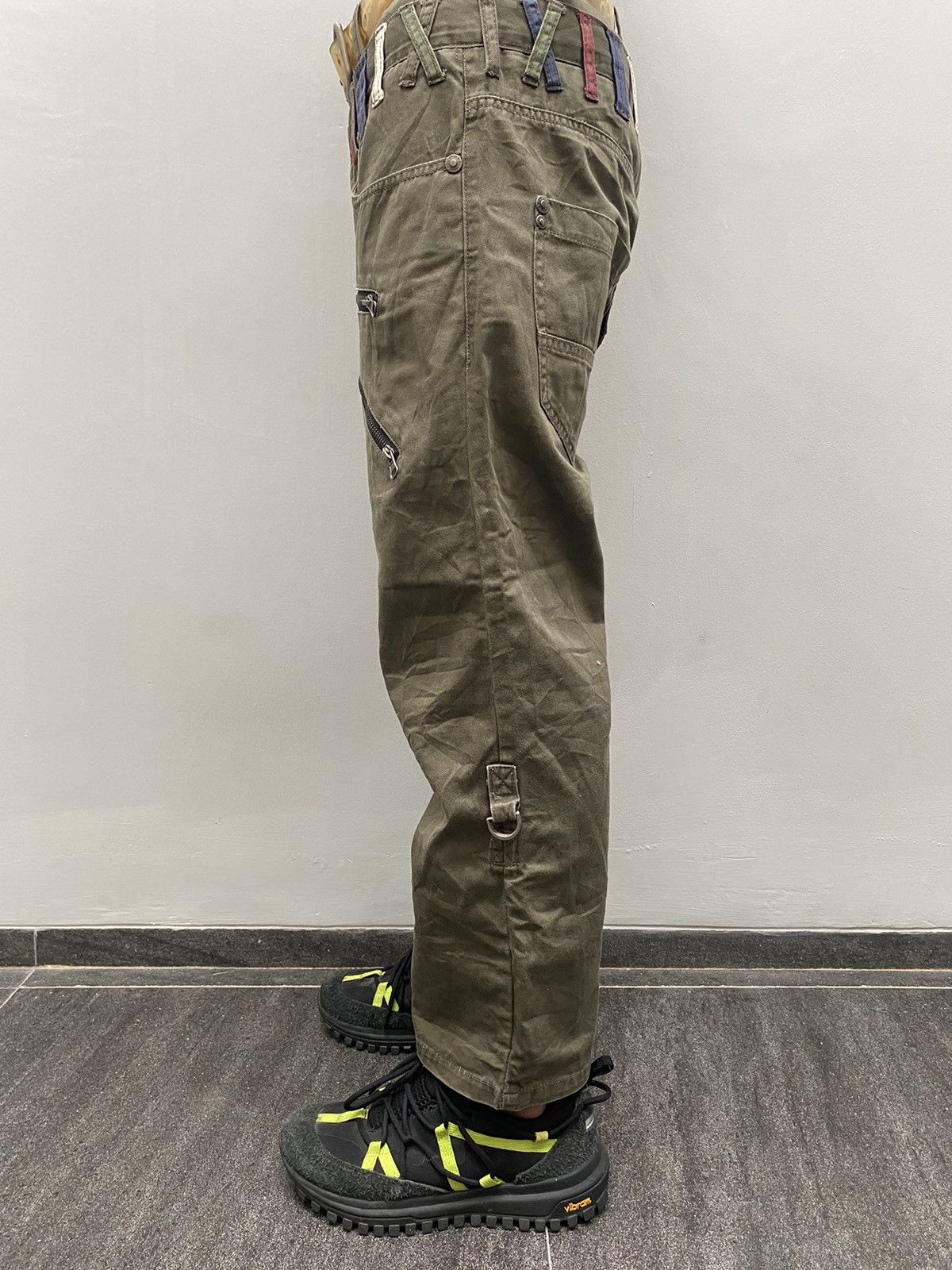 If Six Was Nine × Japanese Brand × Seditionaries Double Waist Double Focus Goth Army Pants Size US 31 - 2 Thumbnail