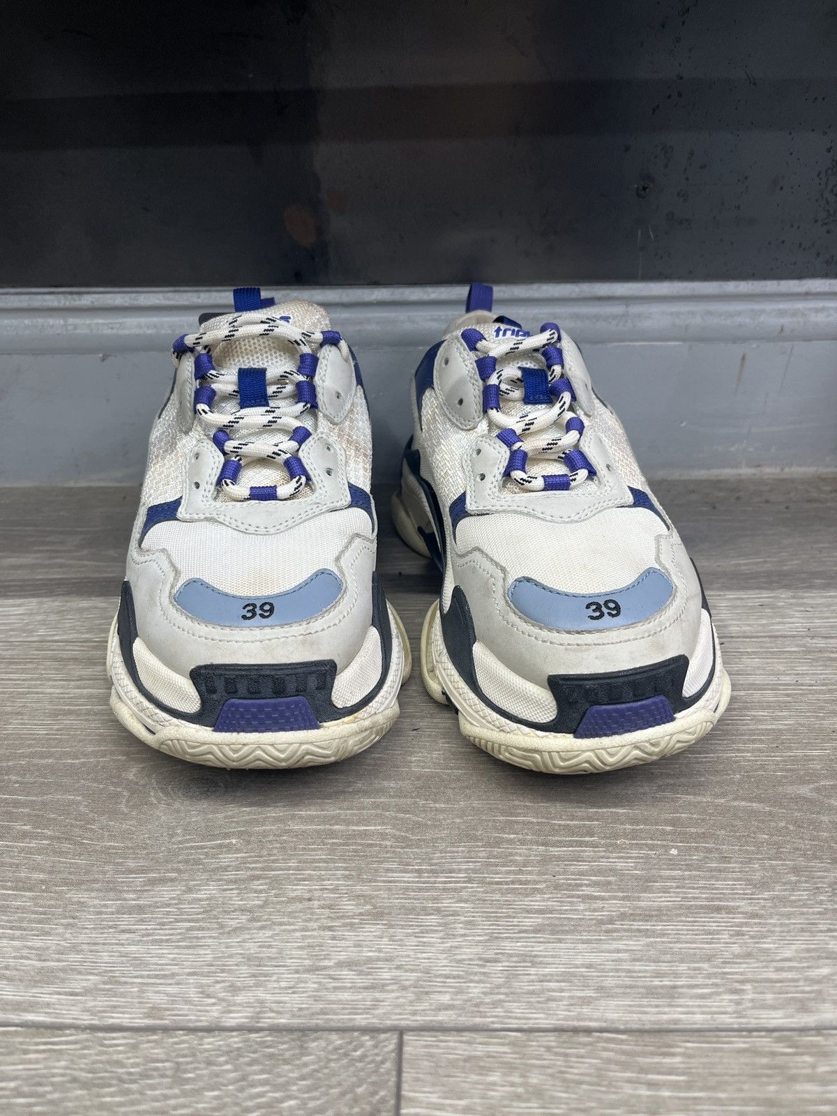 Balenciaga Balenciaga triple S blue high top sneakS Size US 9 / IT 39 - 2 Thumbnail