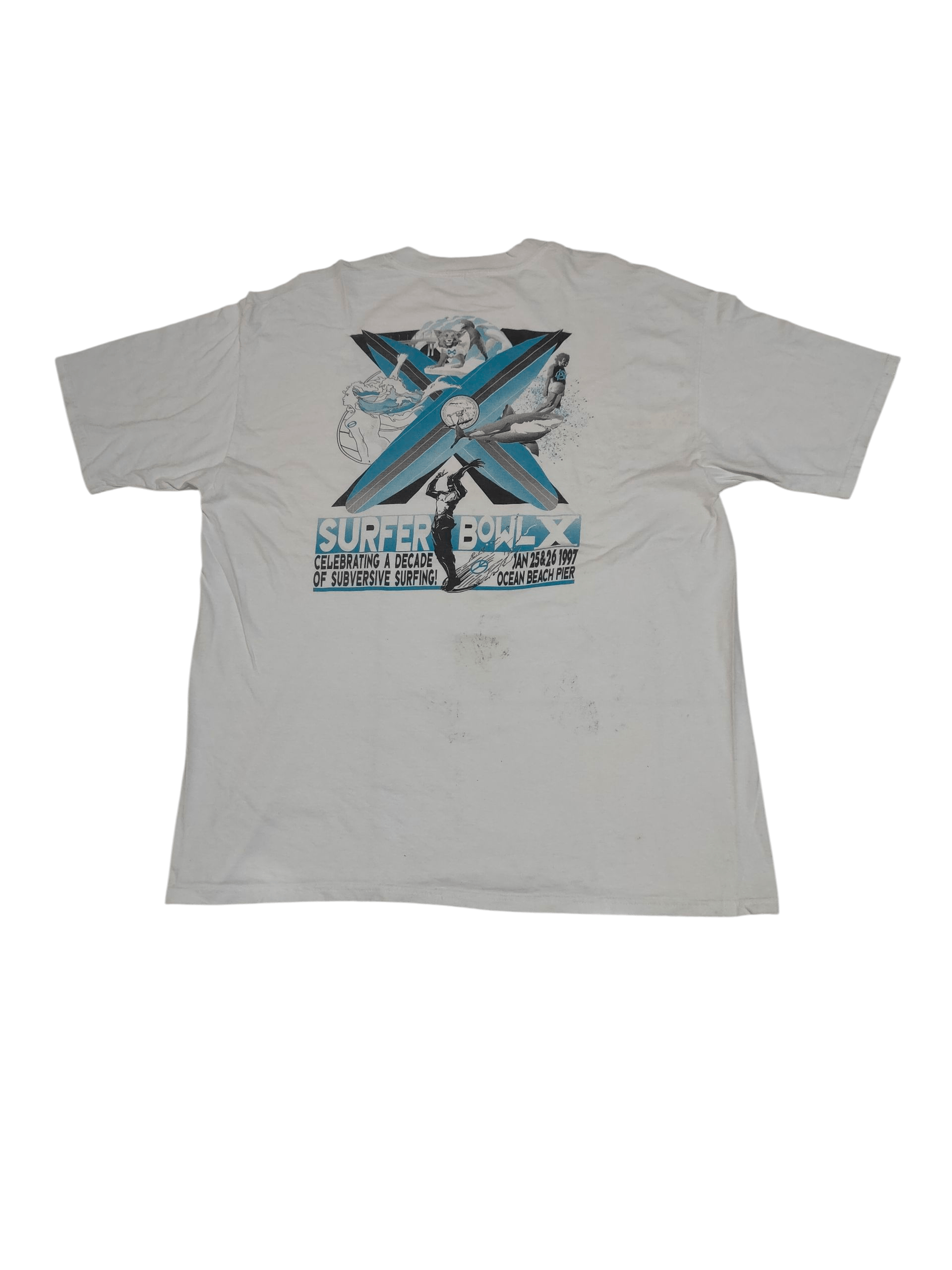 Vintage Vintage surfing t shirt Size US XL / EU 56 / 4 - 1 Thumbnail