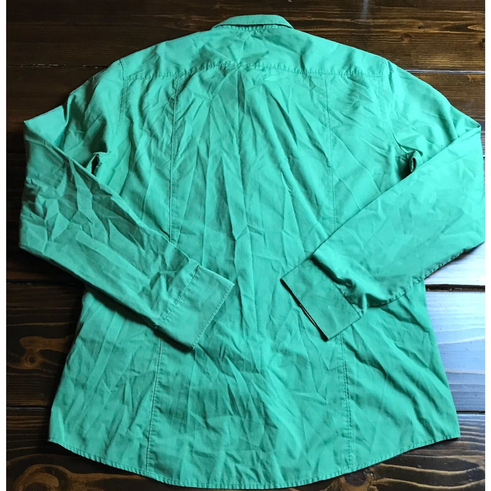 H&M H&M Shirt Mens Size Large Green Button Up Long Sleeve Size US L / EU 52-54 / 3 - 2 Thumbnail