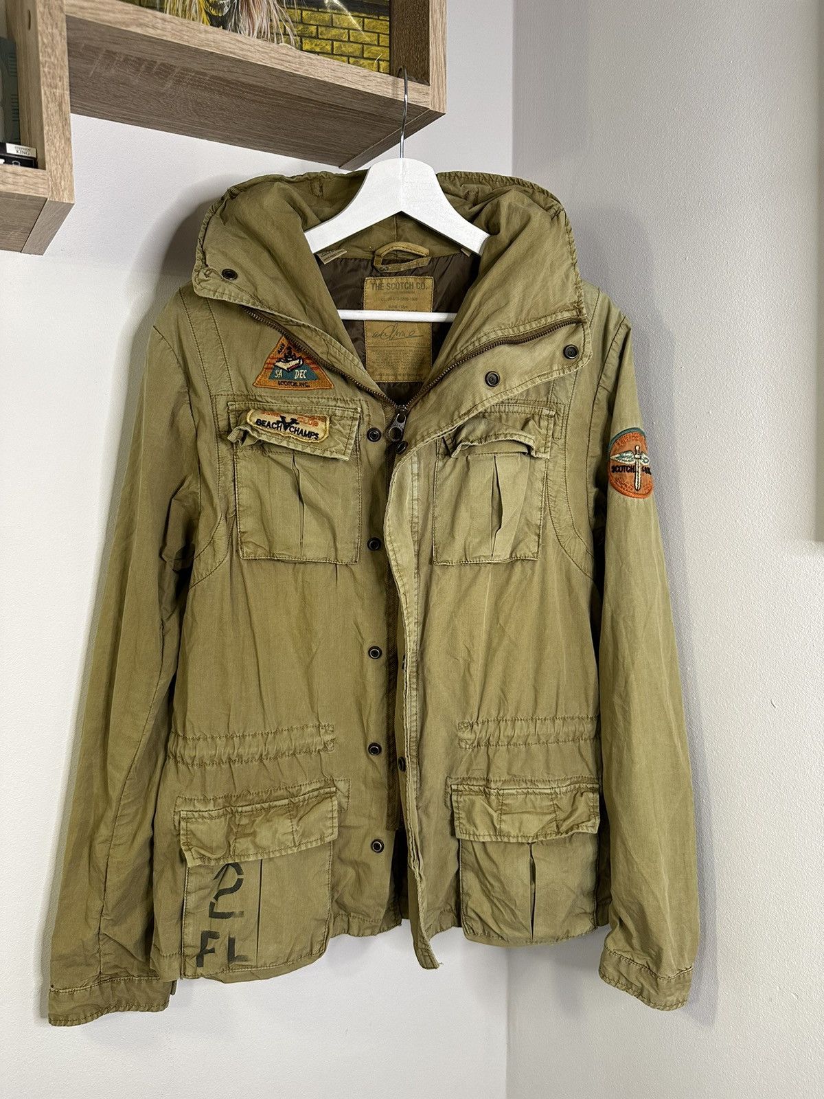 Vintage Scotch & Soda vintage military jacket multipocket Denim | Grailed