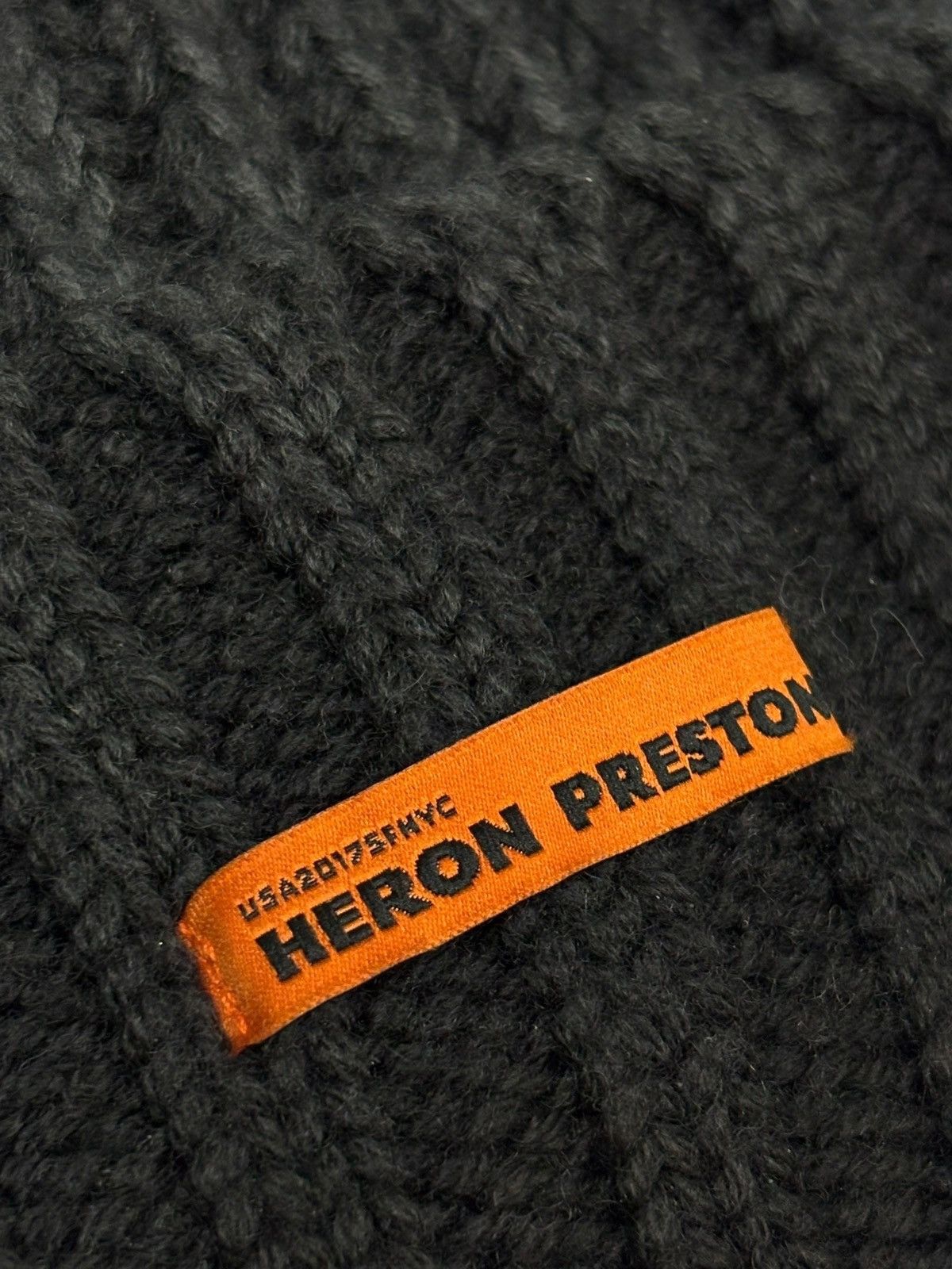Heron Preston 🔥 HERON PRESTON RIBBED KNIT HAT FADE EFFECT RARE DESIGN Size ONE SIZE - 4 Thumbnail