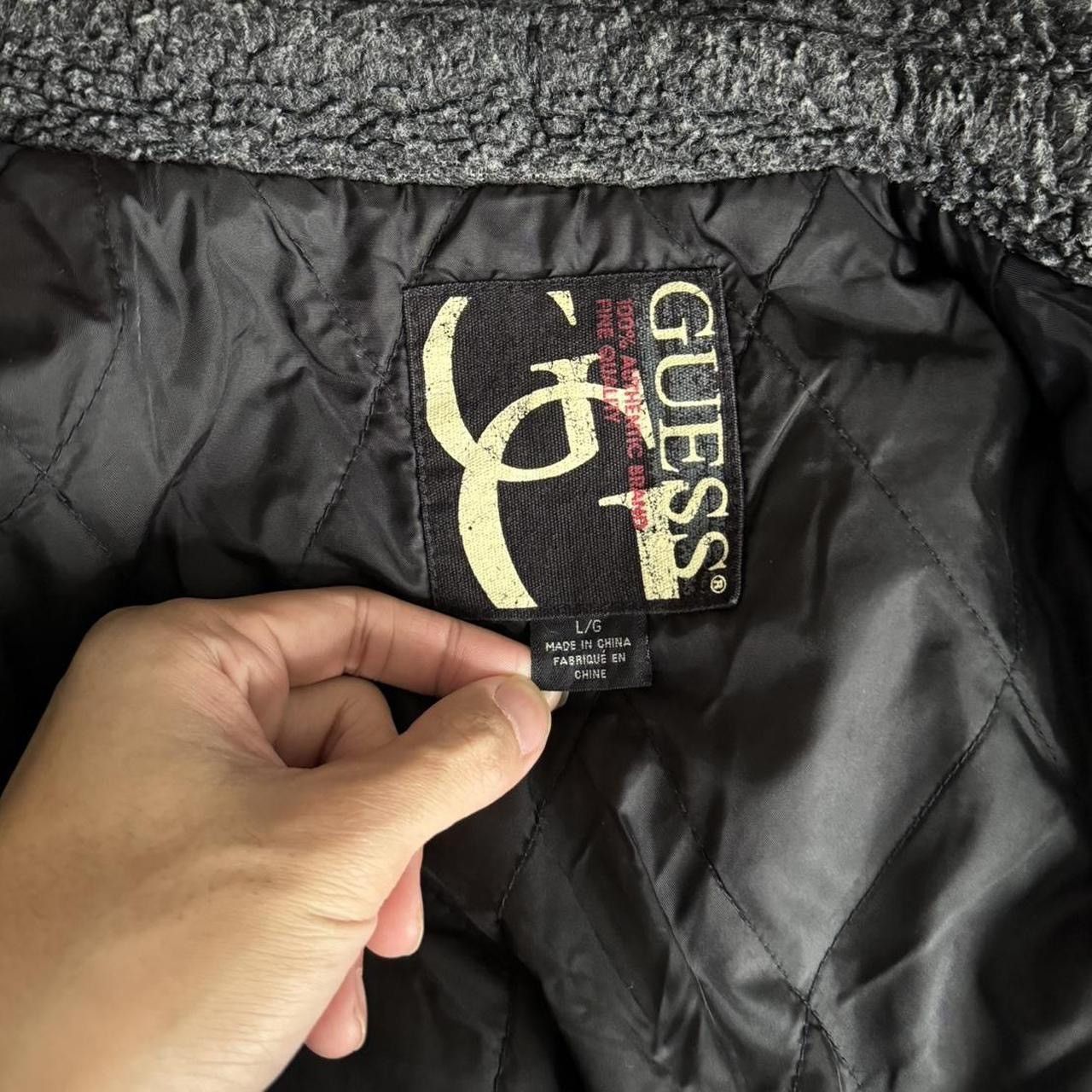 Guess × Vintage Vintage Guess Gothic 1990s Embroided Black Jacket Size US L / EU 52-54 / 3 - 8 Thumbnail