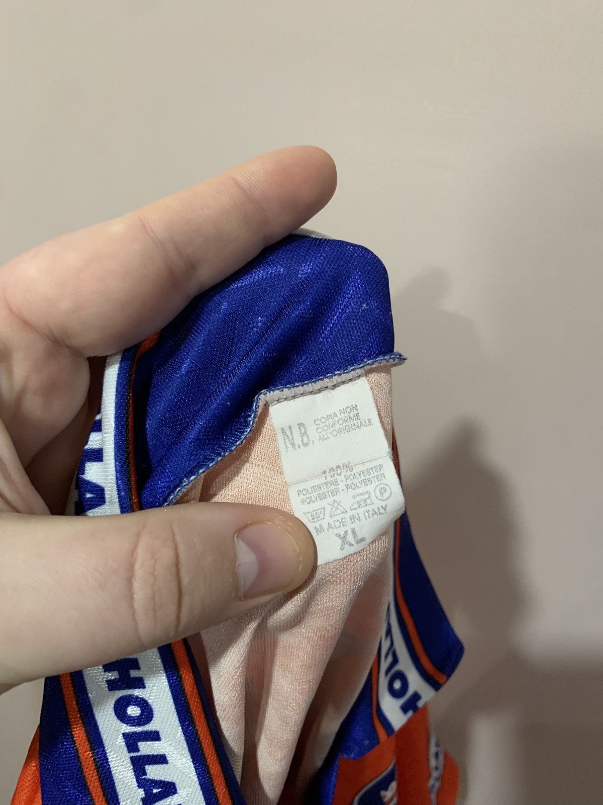 Vintage Netherlands Home Football Shirt Vintage Soccer DAVIDS #8 Size US L / EU 52-54 / 3 - 14 Thumbnail