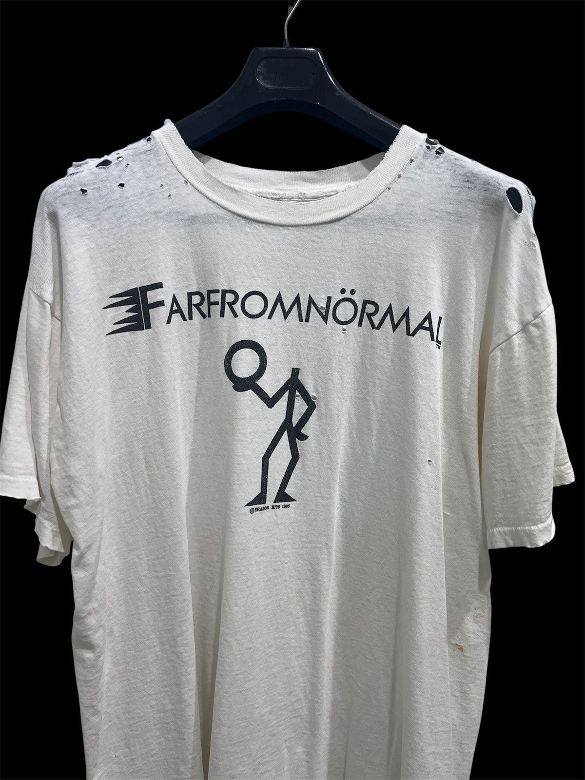 Vintage Vintage 90s FarFromNormal Distressed Thrashed Faded Graphic Size US XL / EU 56 / 4 - 2 Thumbnail