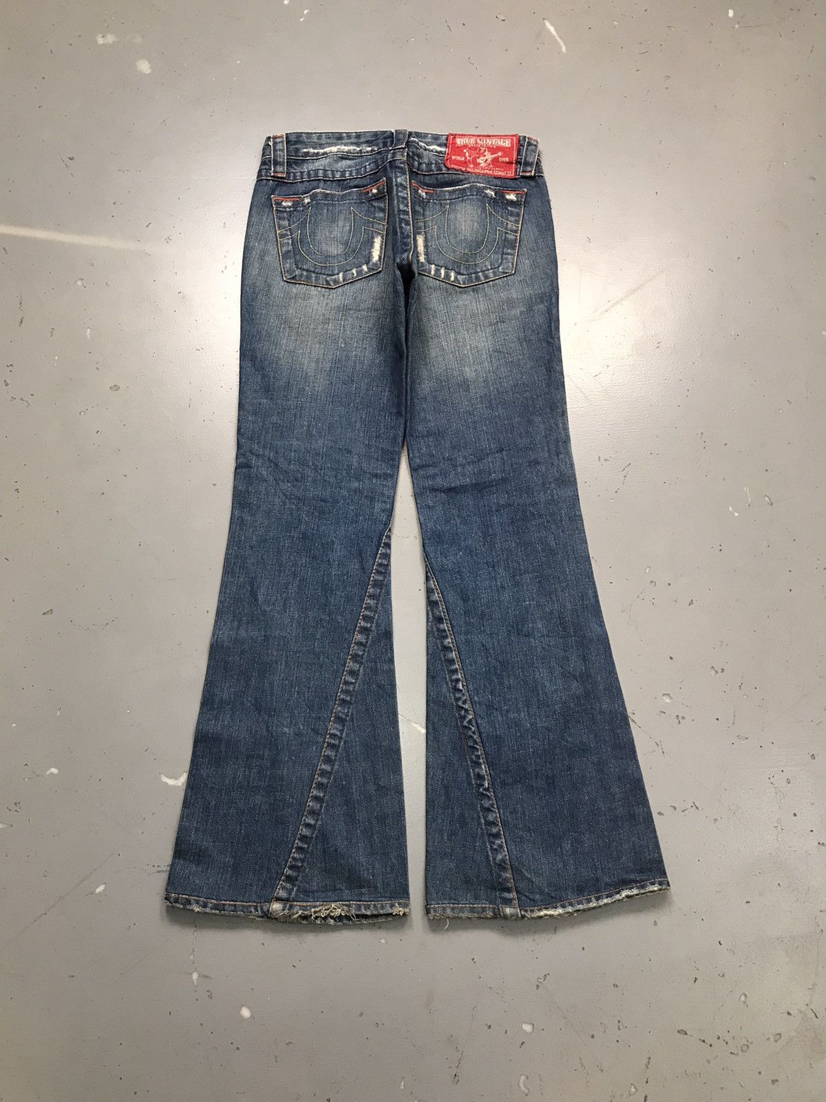 Designer Vintage true vintage distressed bootcut denim Size 30" / US 8 / IT 44 - 1 Thumbnail
