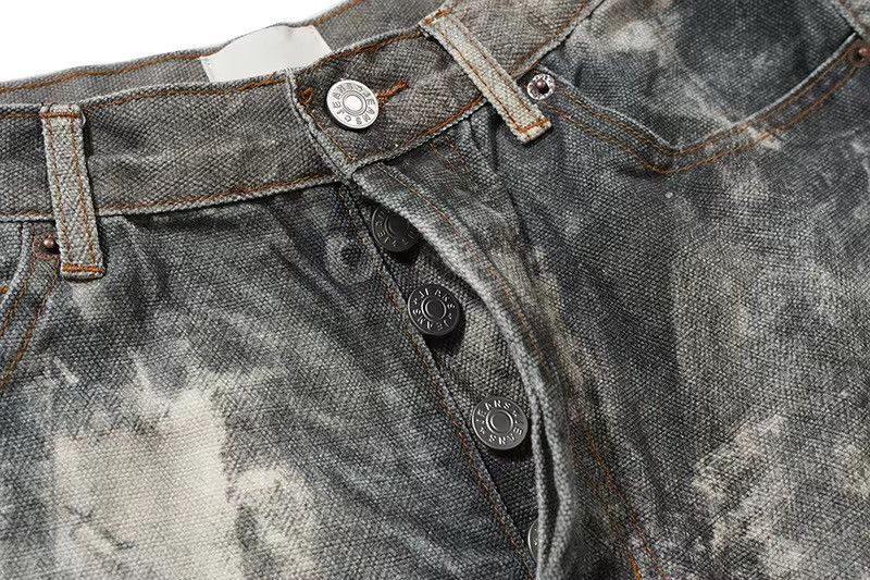 Japanese Brand × Jean Dirty Cement Camo Design Jeans Denim Size US 34 / EU 50 - 10 Thumbnail