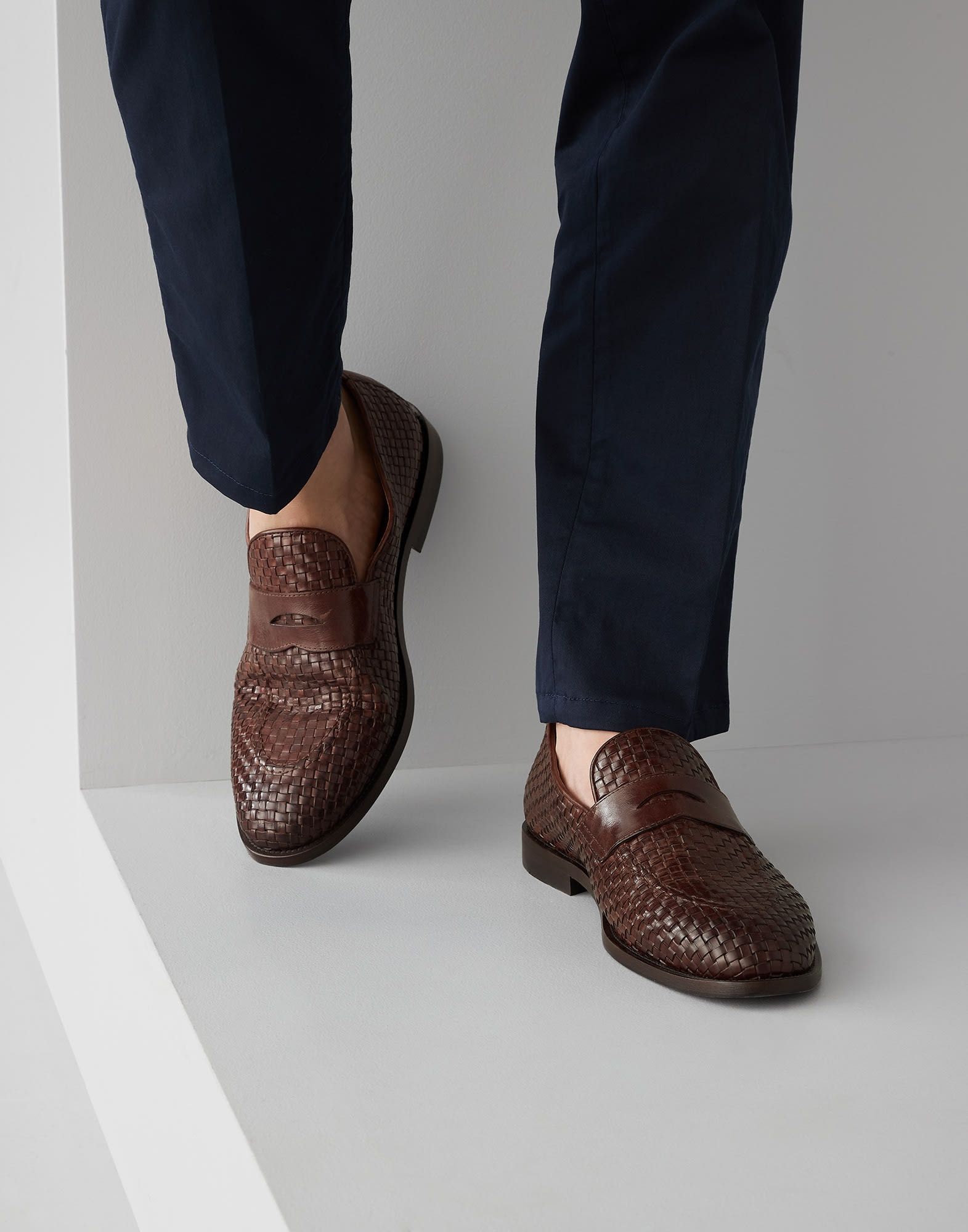 Brunello Cucinelli o1w1db10125 Loafers in Brown Size US 8 / EU 41 - 5 Thumbnail