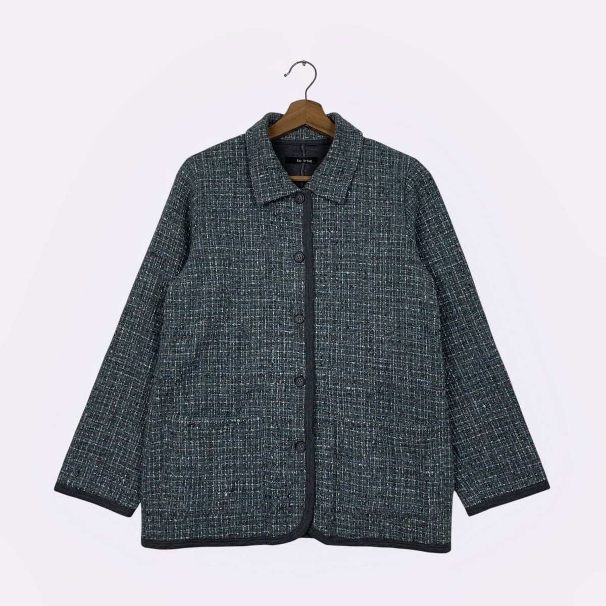 Yohji Yamamoto Yohji Yamamoto Y’s For Living Tweed Wool Jacket Size M / US 6-8 / IT 42-44 - 1 Thumbnail