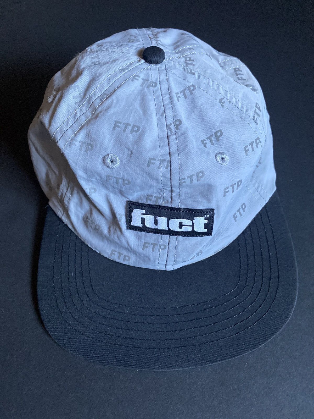 image of Fuck The Population x Fuct Ftp X Fuct 3M Flat Brim Hat in Grey, Men's