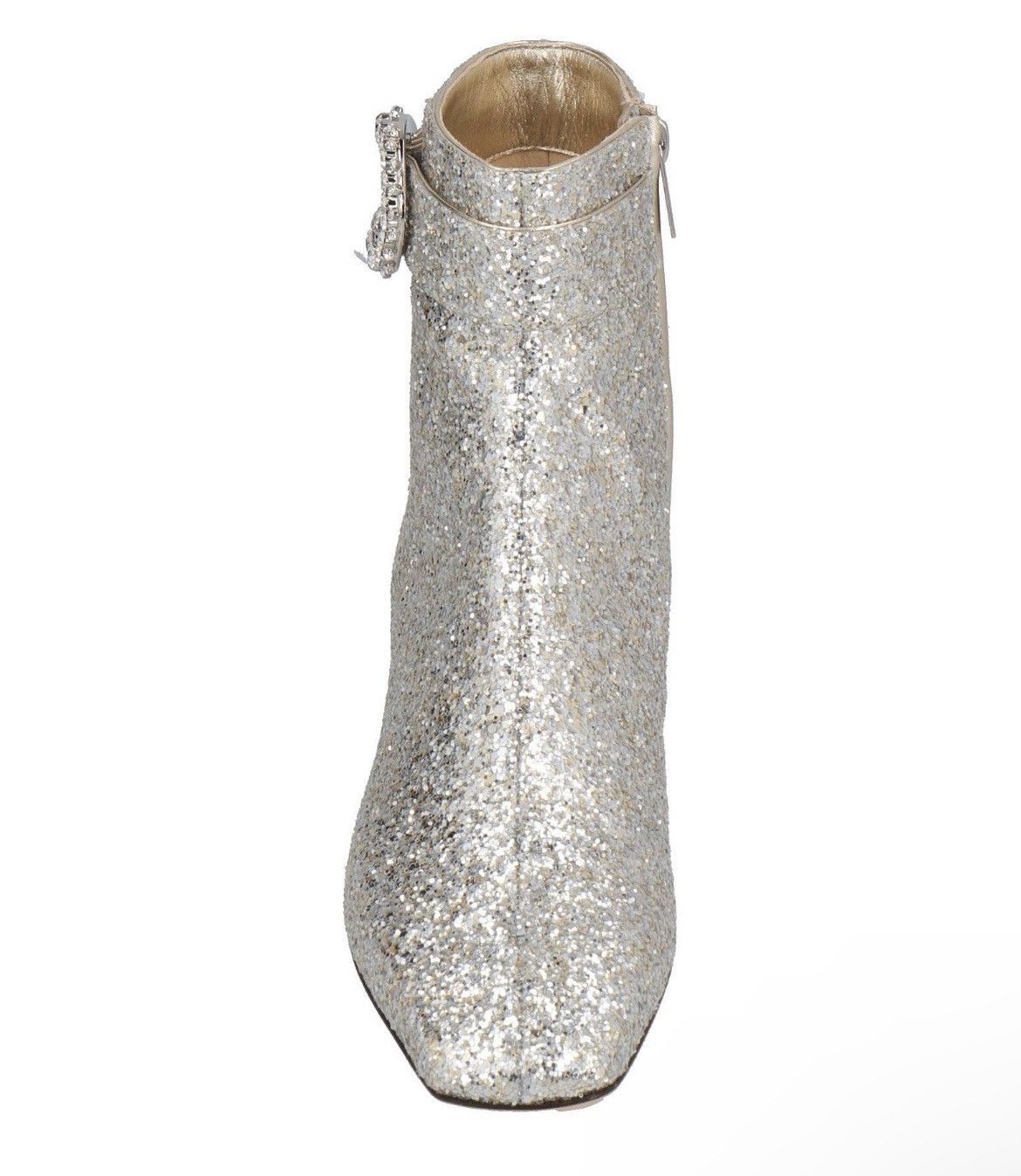 Jimmy Choo JIMMY CHOO Dazzling Coarse Glitter Fabric Crystal Myan Boots Size US 8 / IT 38 - 4 Thumbnail