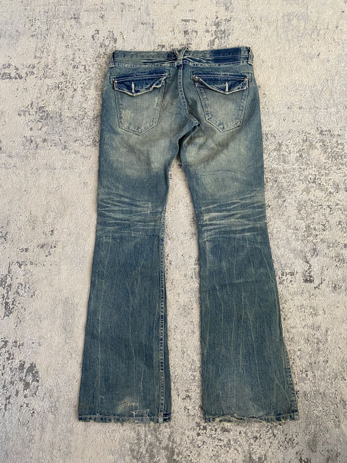 JACKROSE Jack Rose Luv Maison - Painter Flared Low Waist Jeans Size US 29 - 7 Thumbnail