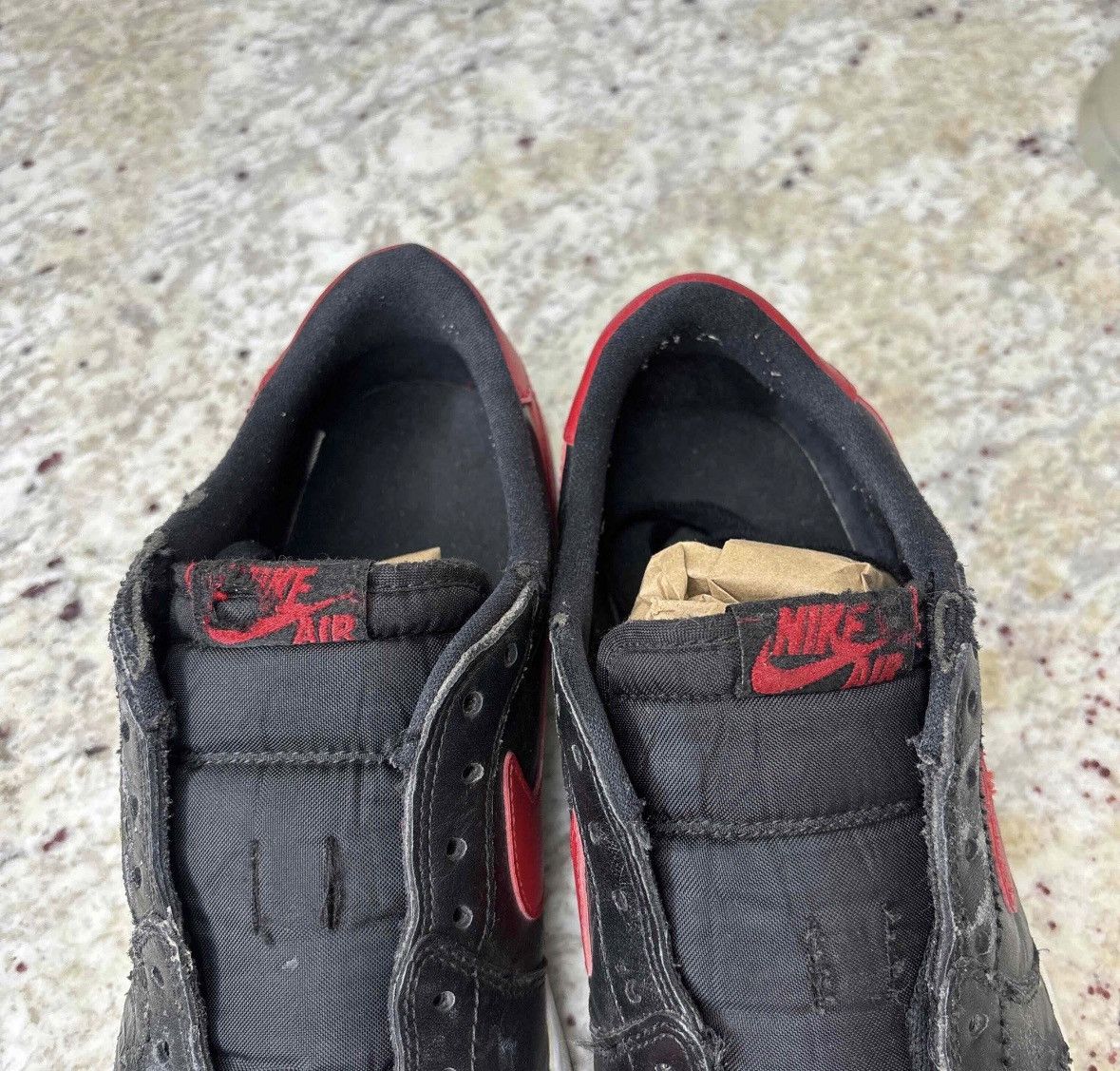 Jordan Brand Size 11.5-Jordan 1 Low OG Bred (2015) Very Worn No Box Size US 11.5 / EU 44-45 - 8 Thumbnail