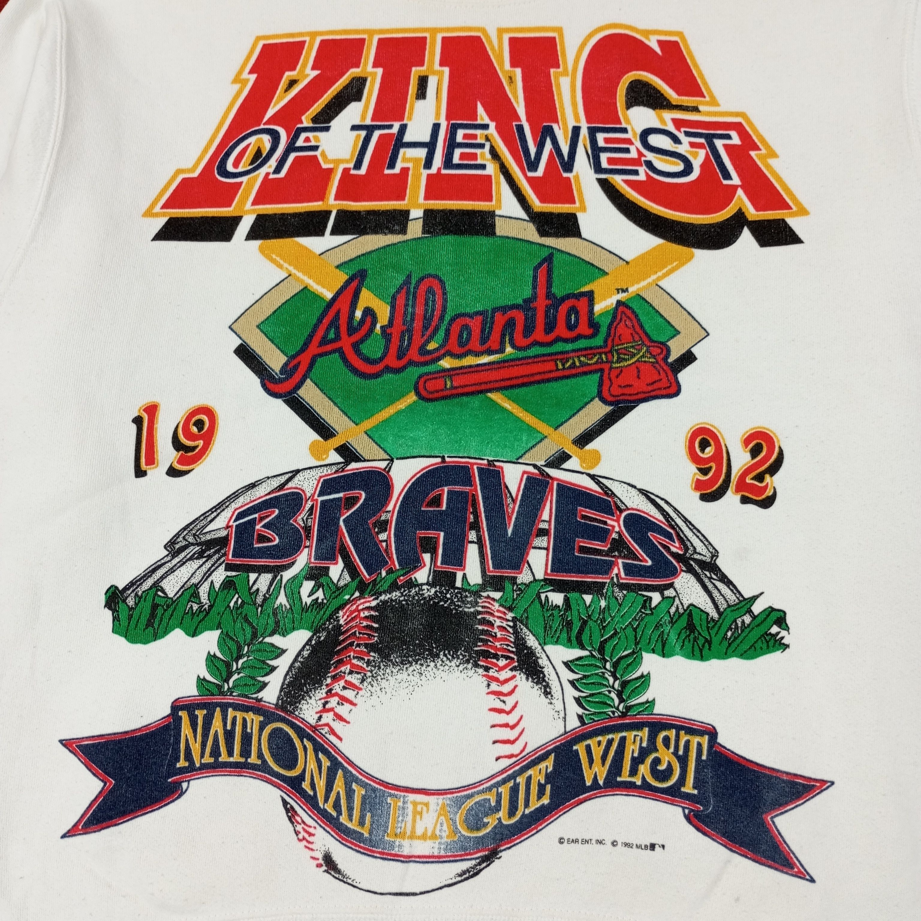 MLB Atlanta Braves MLB Baseball Team Sweatshirt c255n7 Size US M / EU 48-50 / 2 - 2 Thumbnail