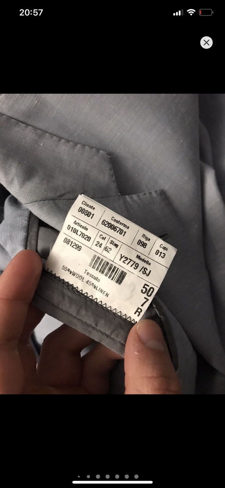 Givenchy Givenchy Gentleman Lana Lino luxury suit Size 50R - 25 Thumbnail