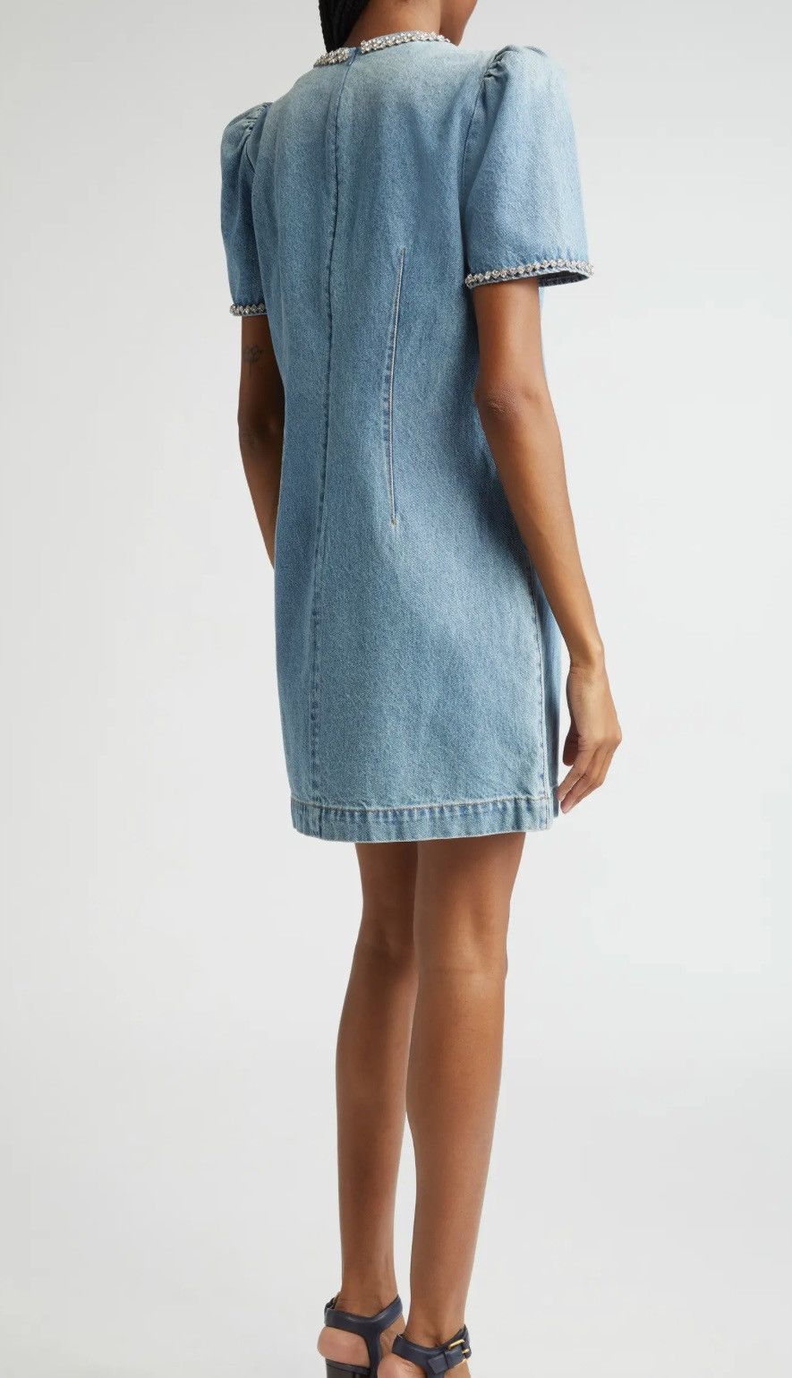 Zimmermann Crystal Embellished Denim Minidress
