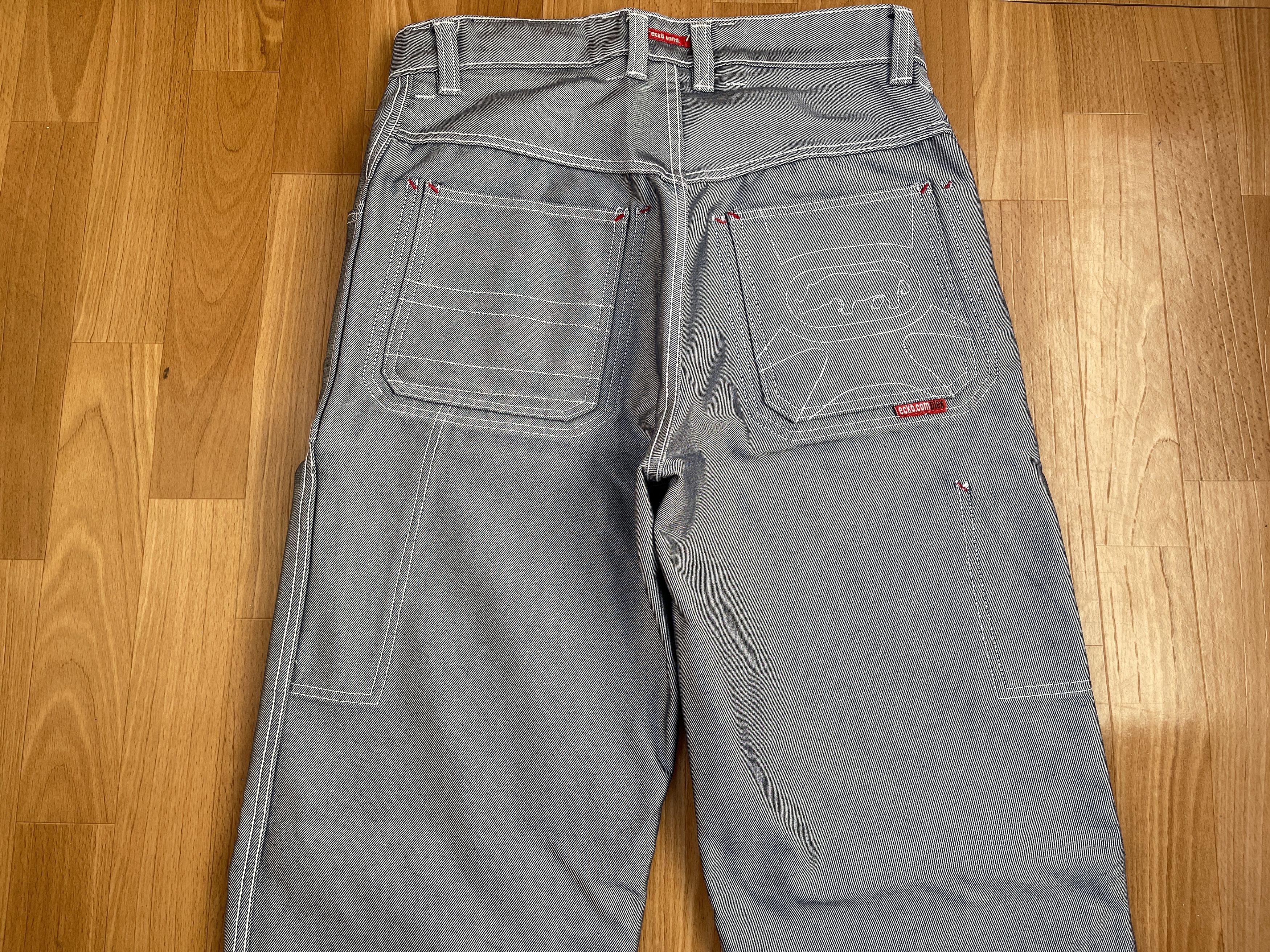 Ecko Unltd. Ecko Unltd jeans, shiny silver metallic vintage baggy Y2K 30 Size US 30 / EU 46 - 3 Thumbnail