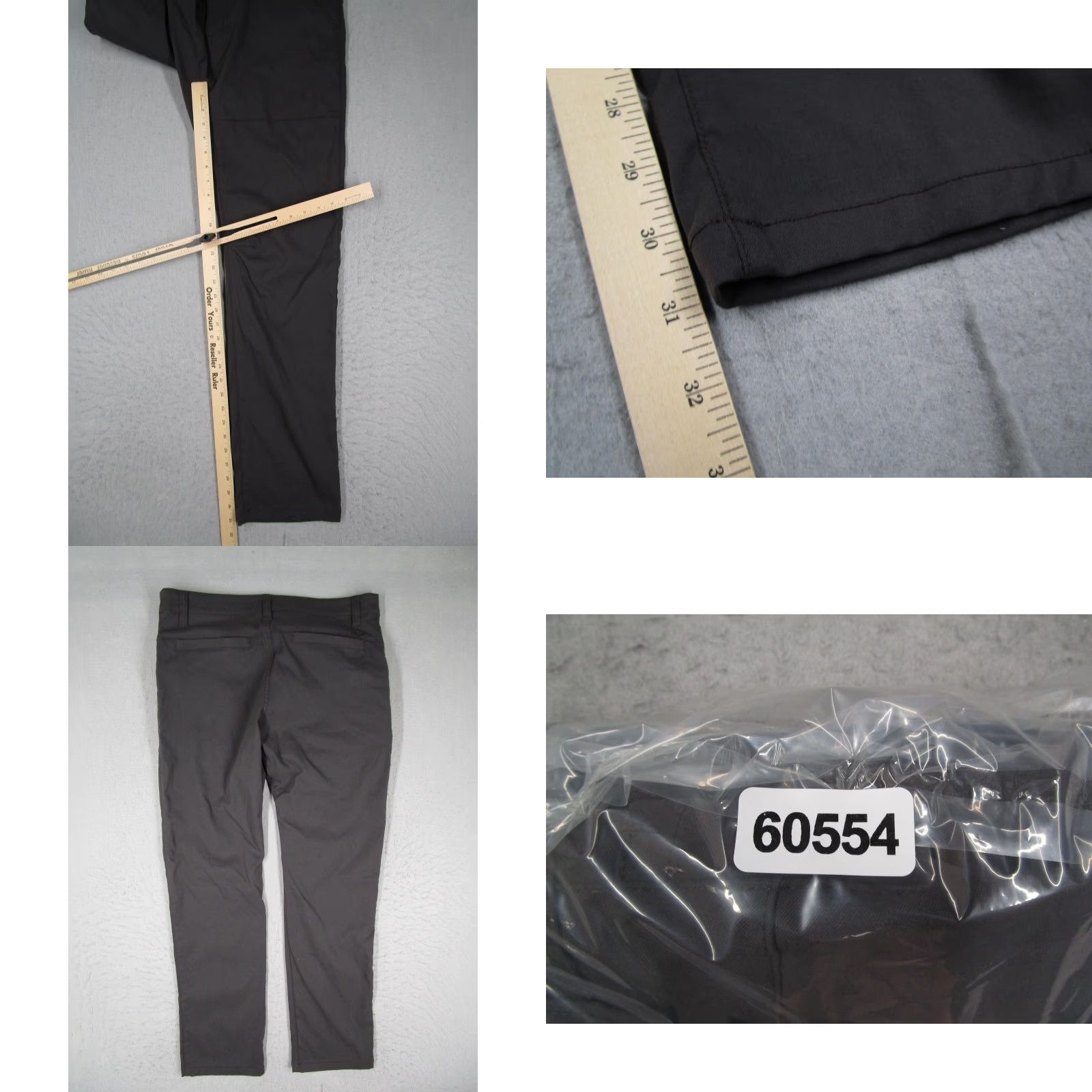 Prana prAna Pants Mens 34x32 Slim Chino Gray Travel Hiking Cargo Pocket 97% nylon Spandex Size US 34 / EU 50 - 8 Thumbnail